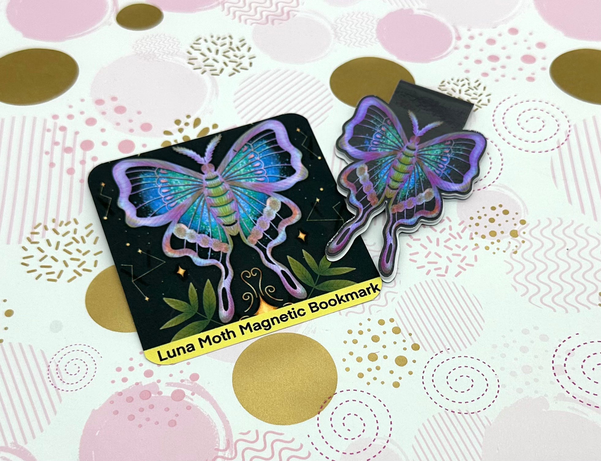 Luna Moth Magnetic Bookmark