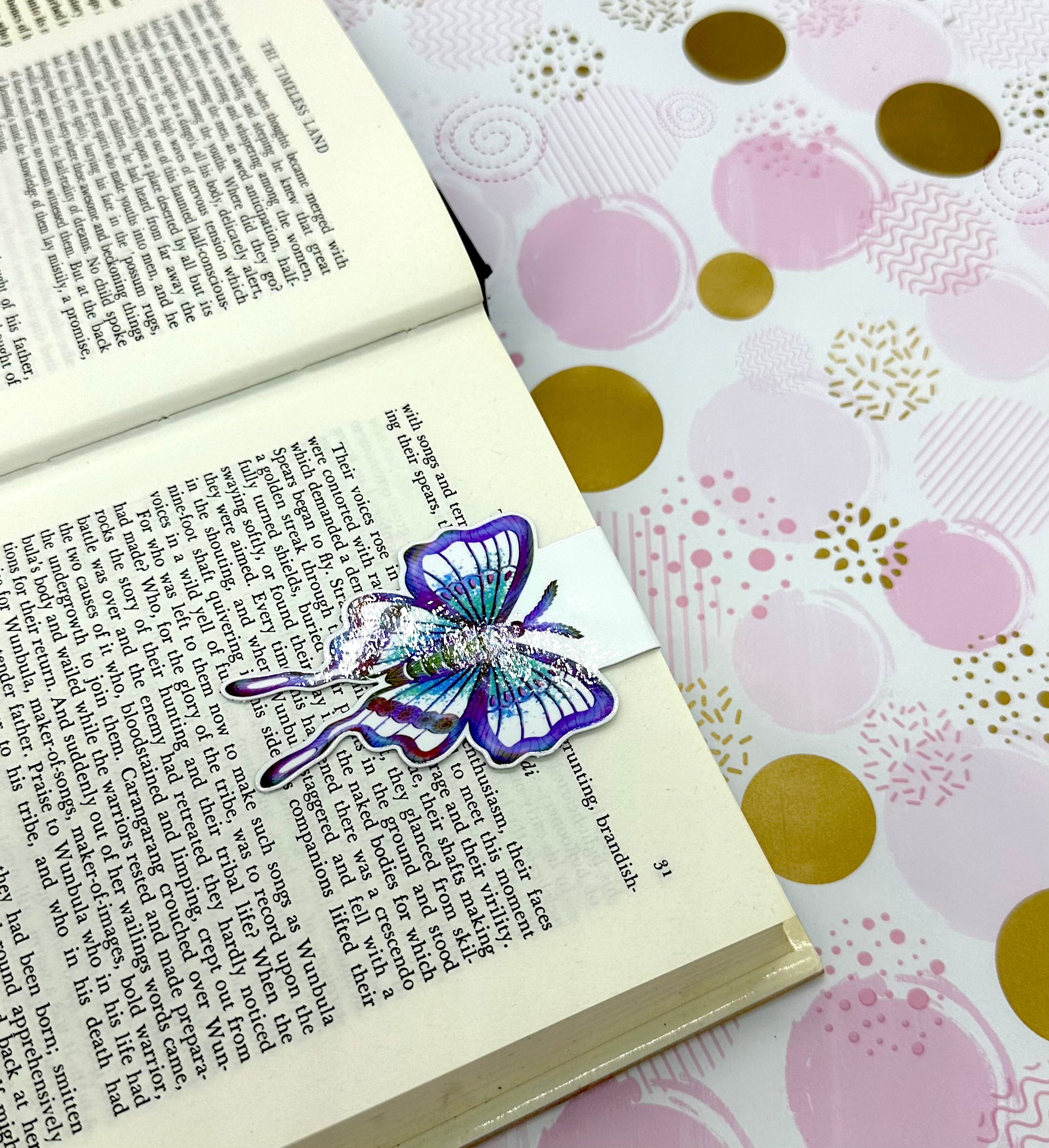 Luna Moth Magnetic Bookmark