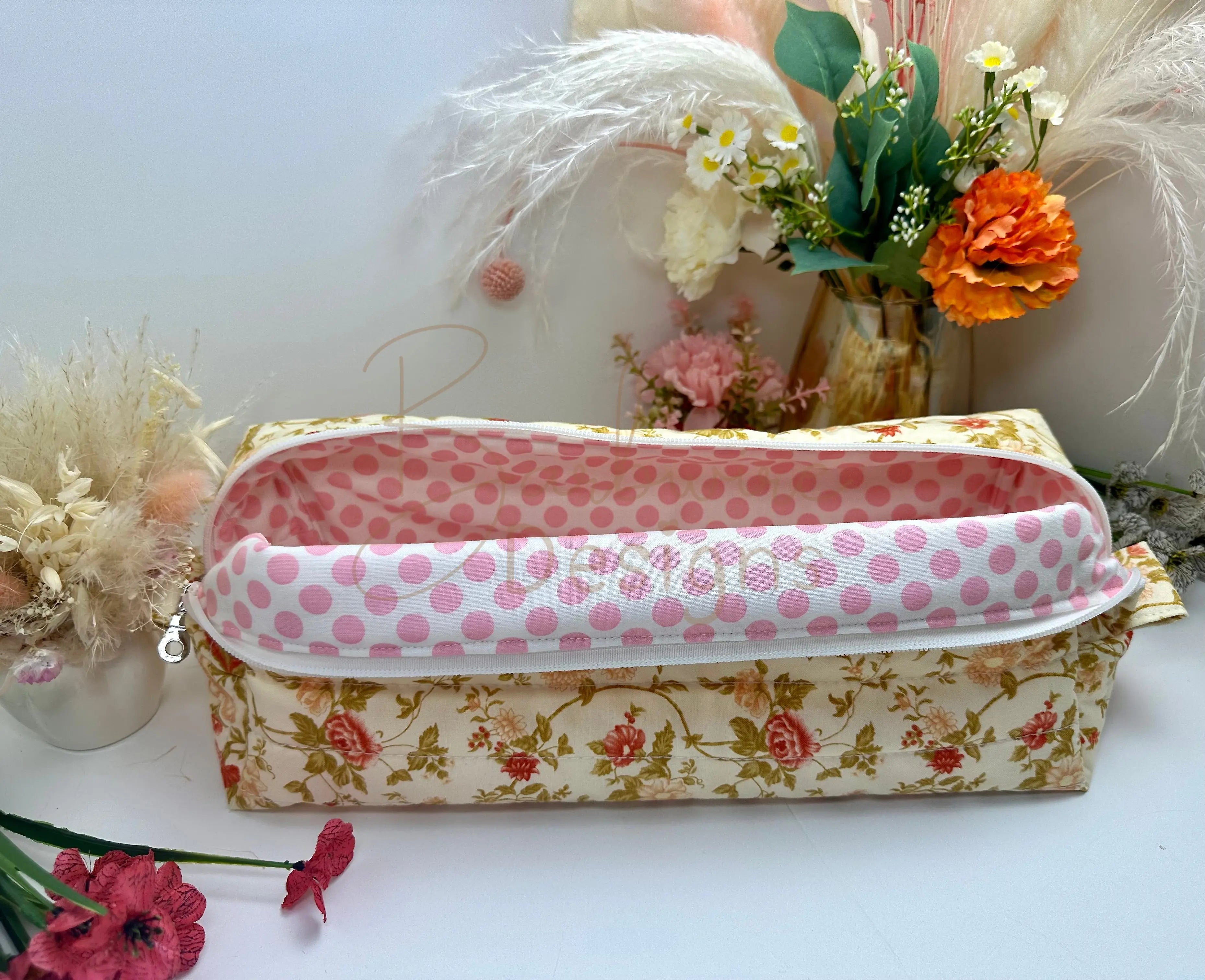 Gypsy Quilted Hair Tools Pouch Barb Wire Designs