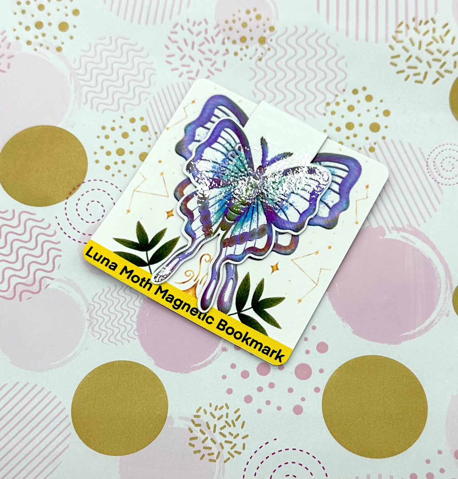 Luna Moth Magnetic Bookmark