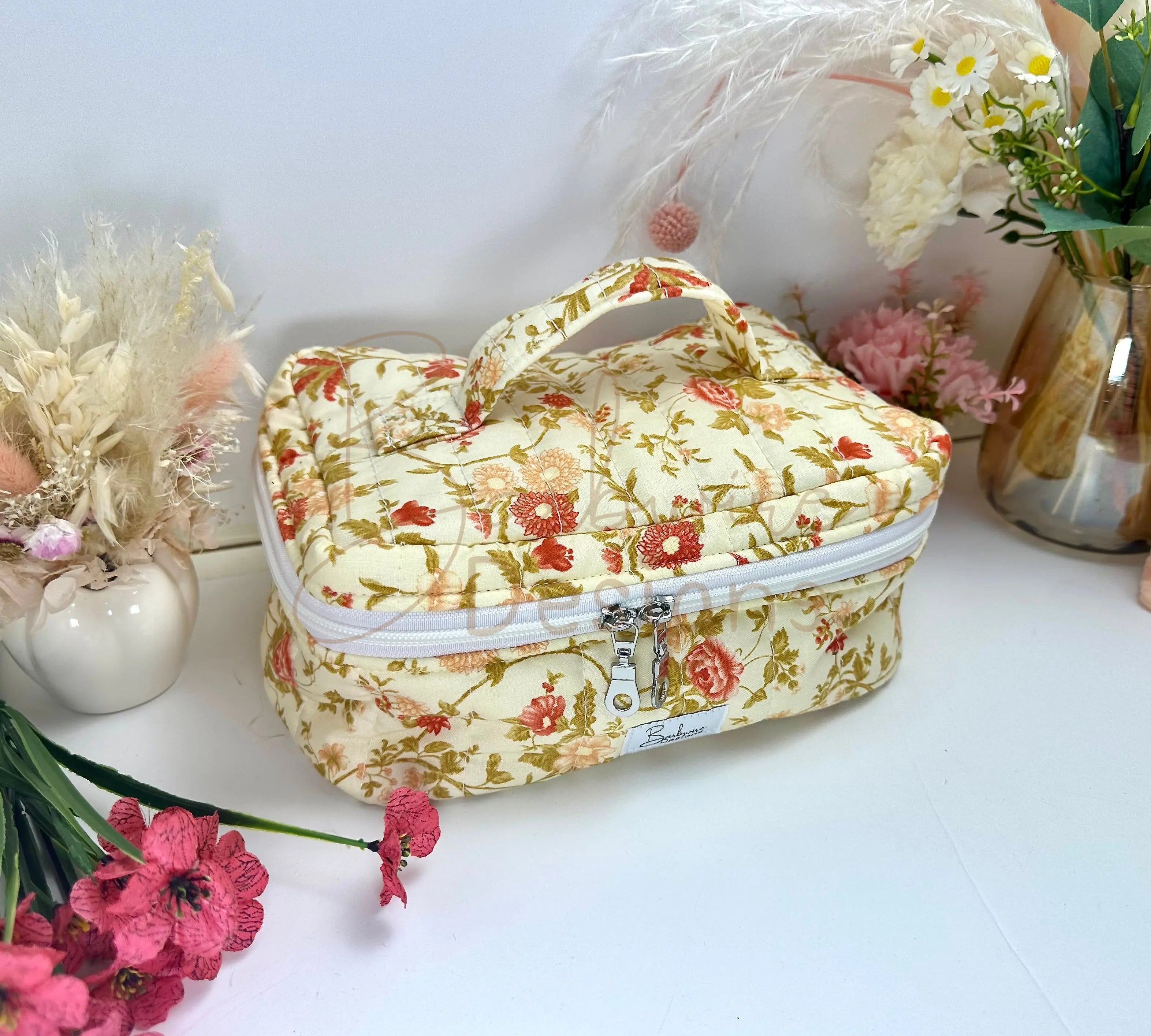 Gypsy Quilted Train Case Barb Wire Designs