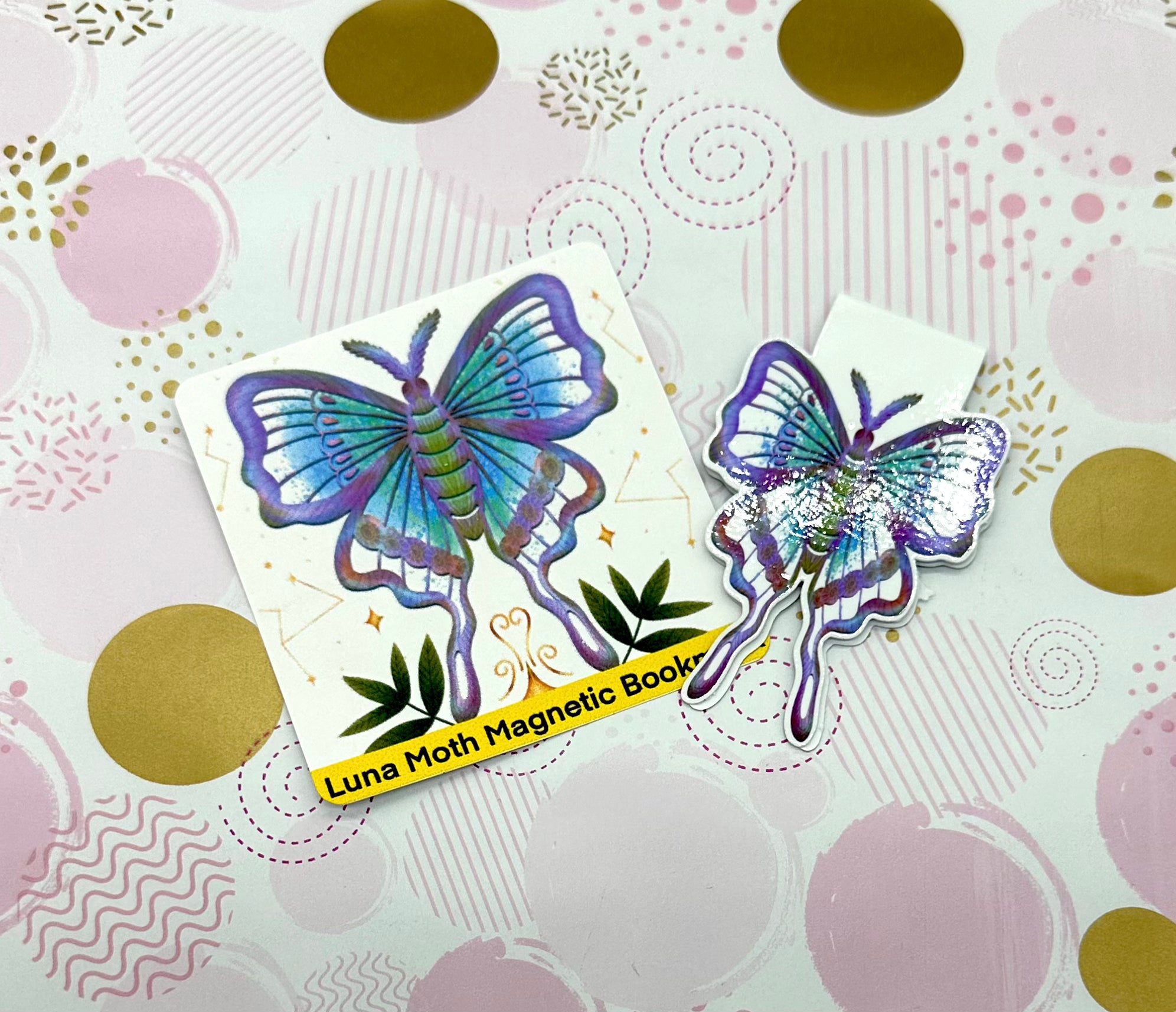 Luna Moth Magnetic Bookmark