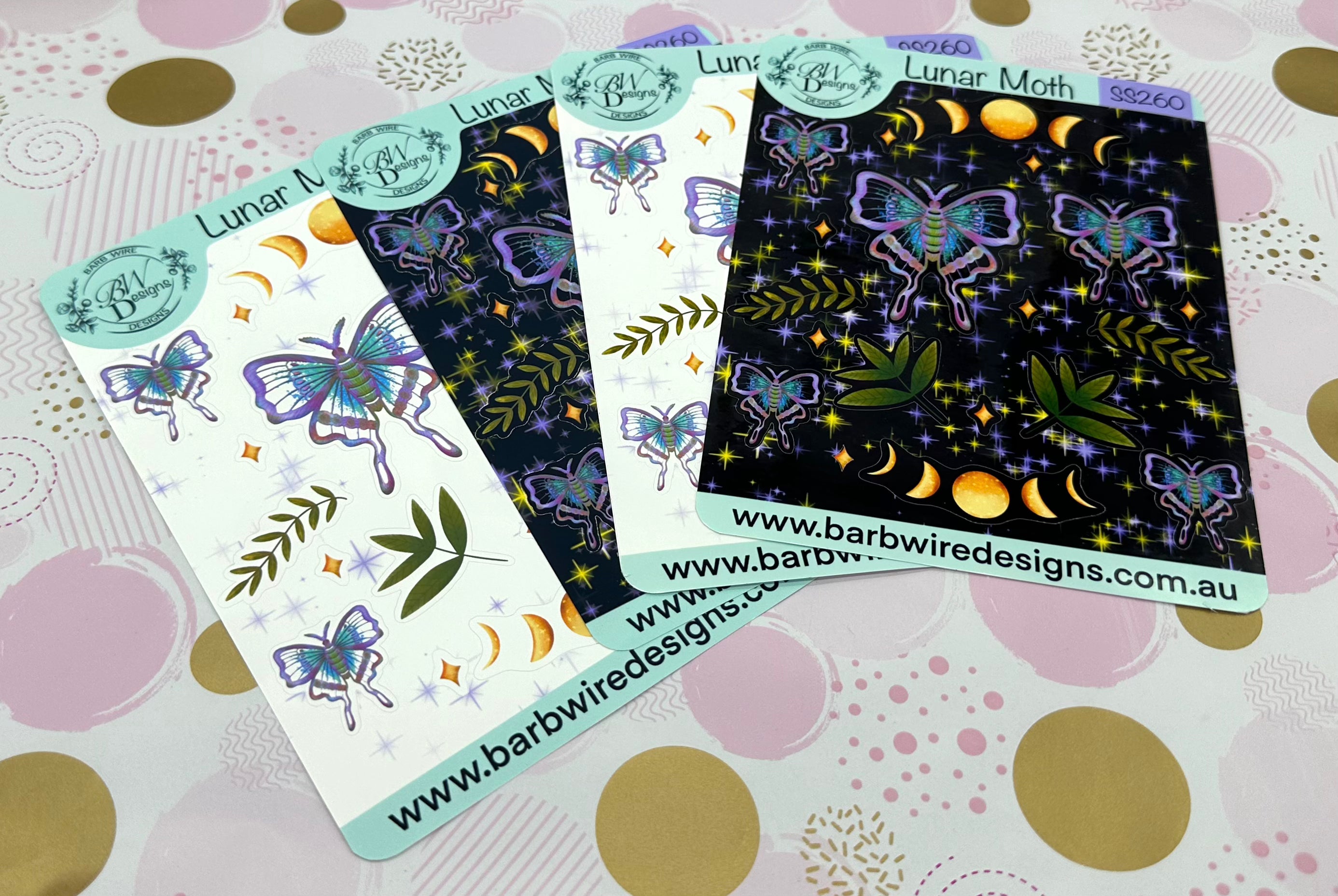 Luna Moth Planner Sticker Sheet