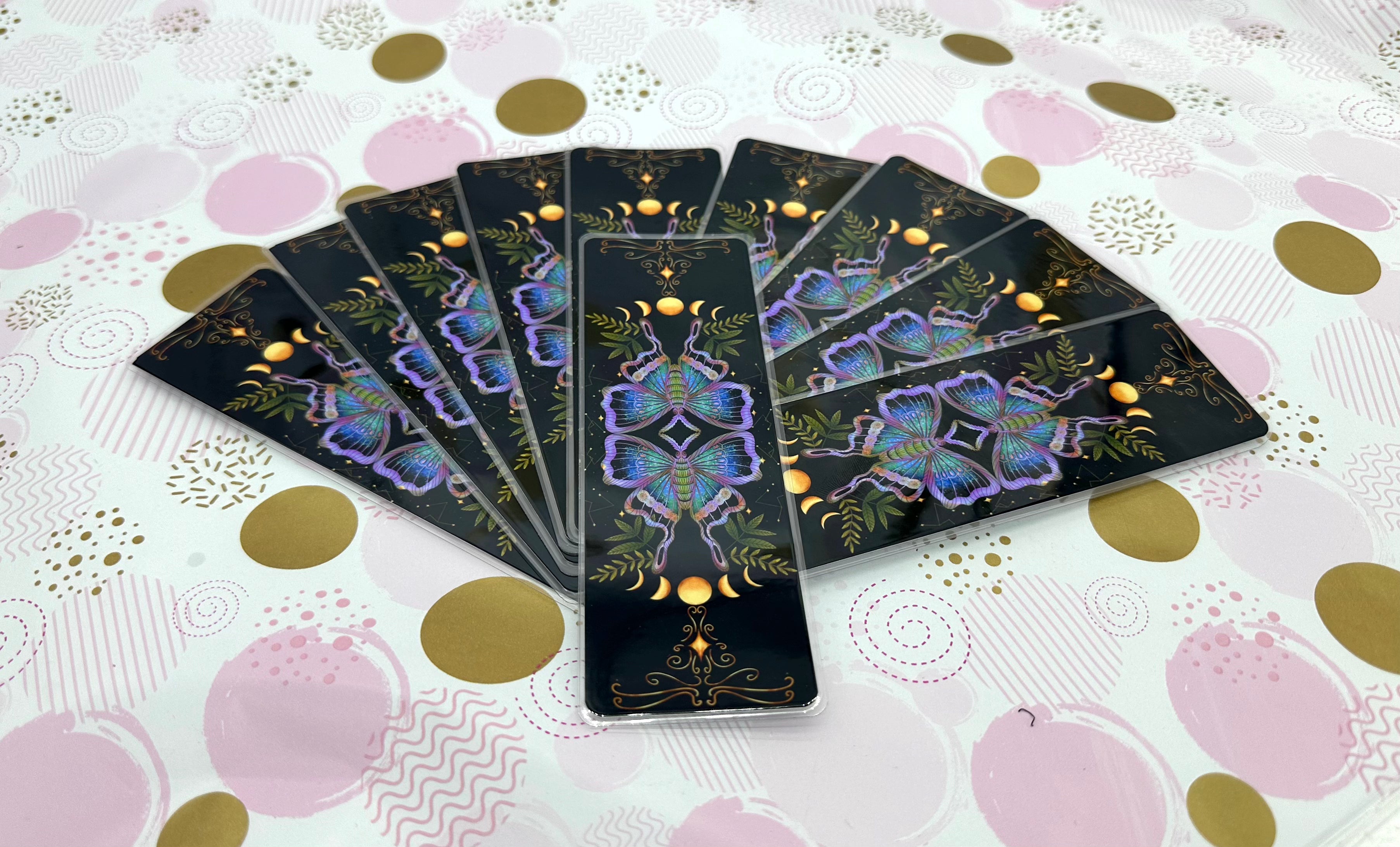 Luna Moth Traditional Bookmark