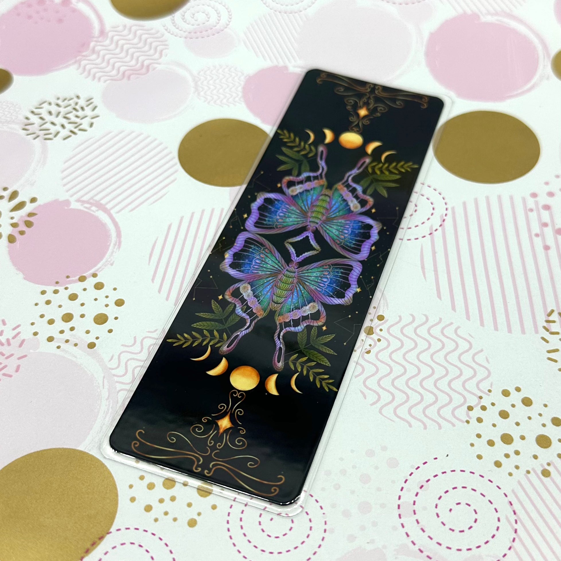 Luna Moth Traditional Bookmark Barb Wire Designs