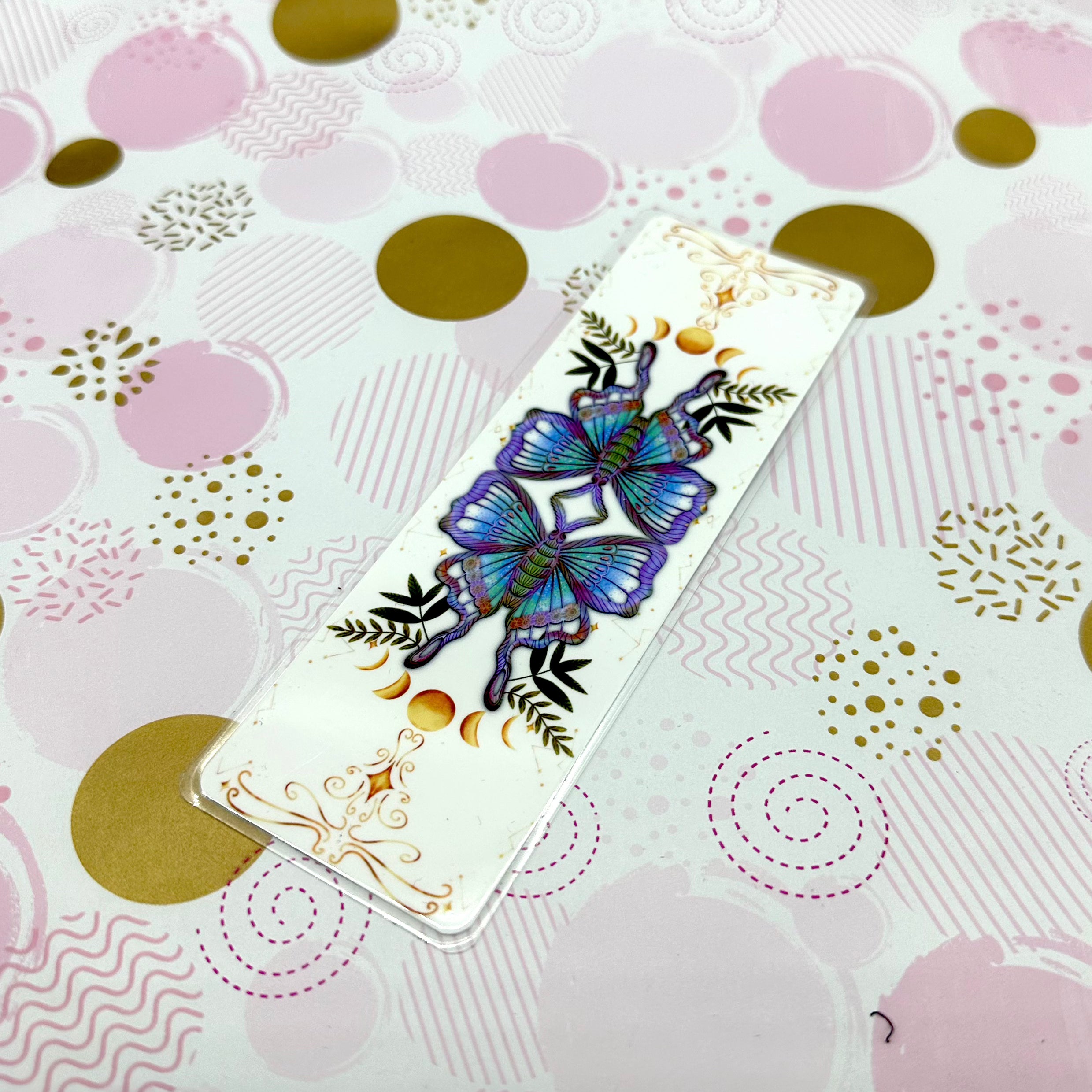 Luna Moth Traditional Bookmark Barb Wire Designs