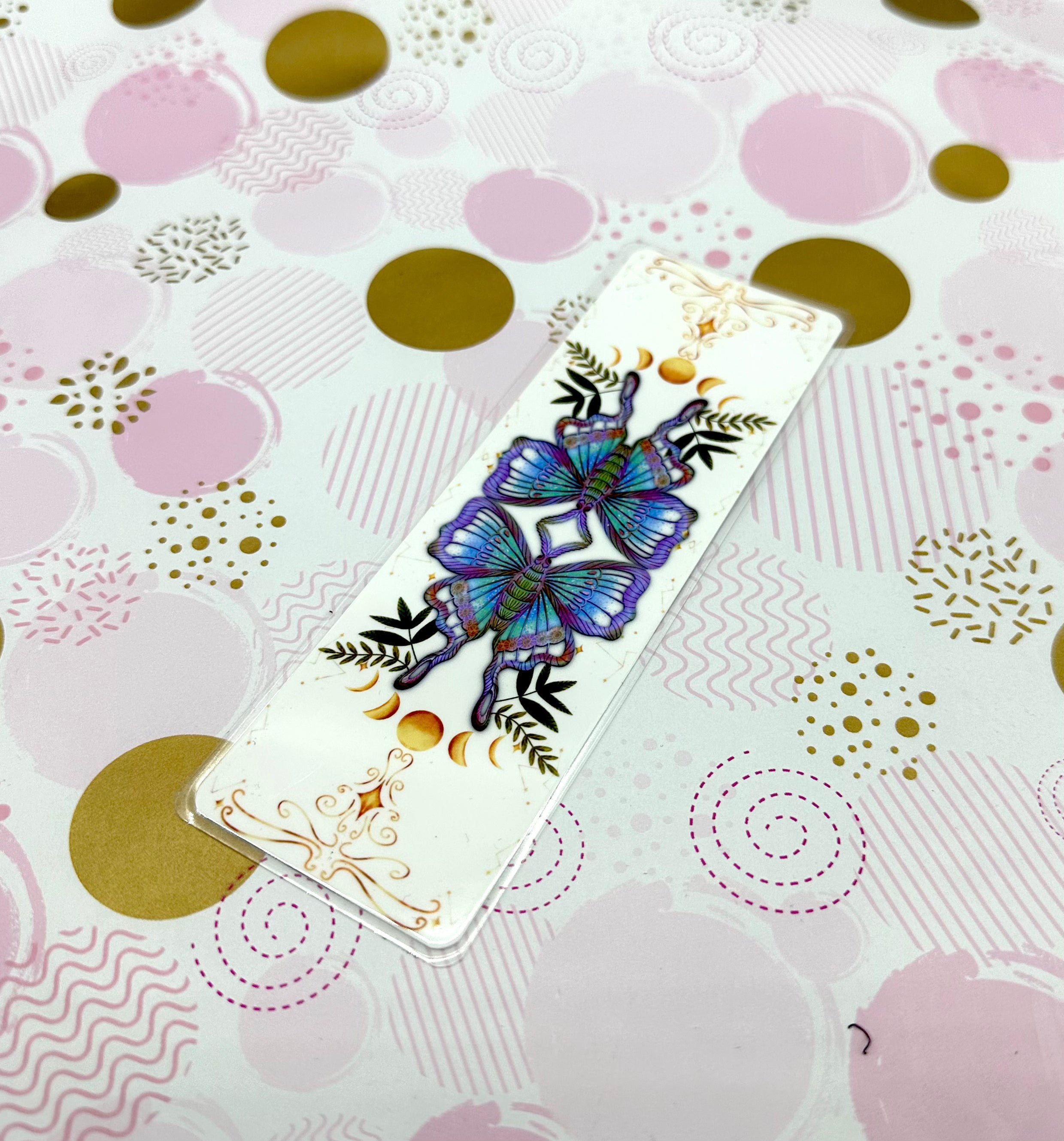 Luna Moth Traditional Bookmark