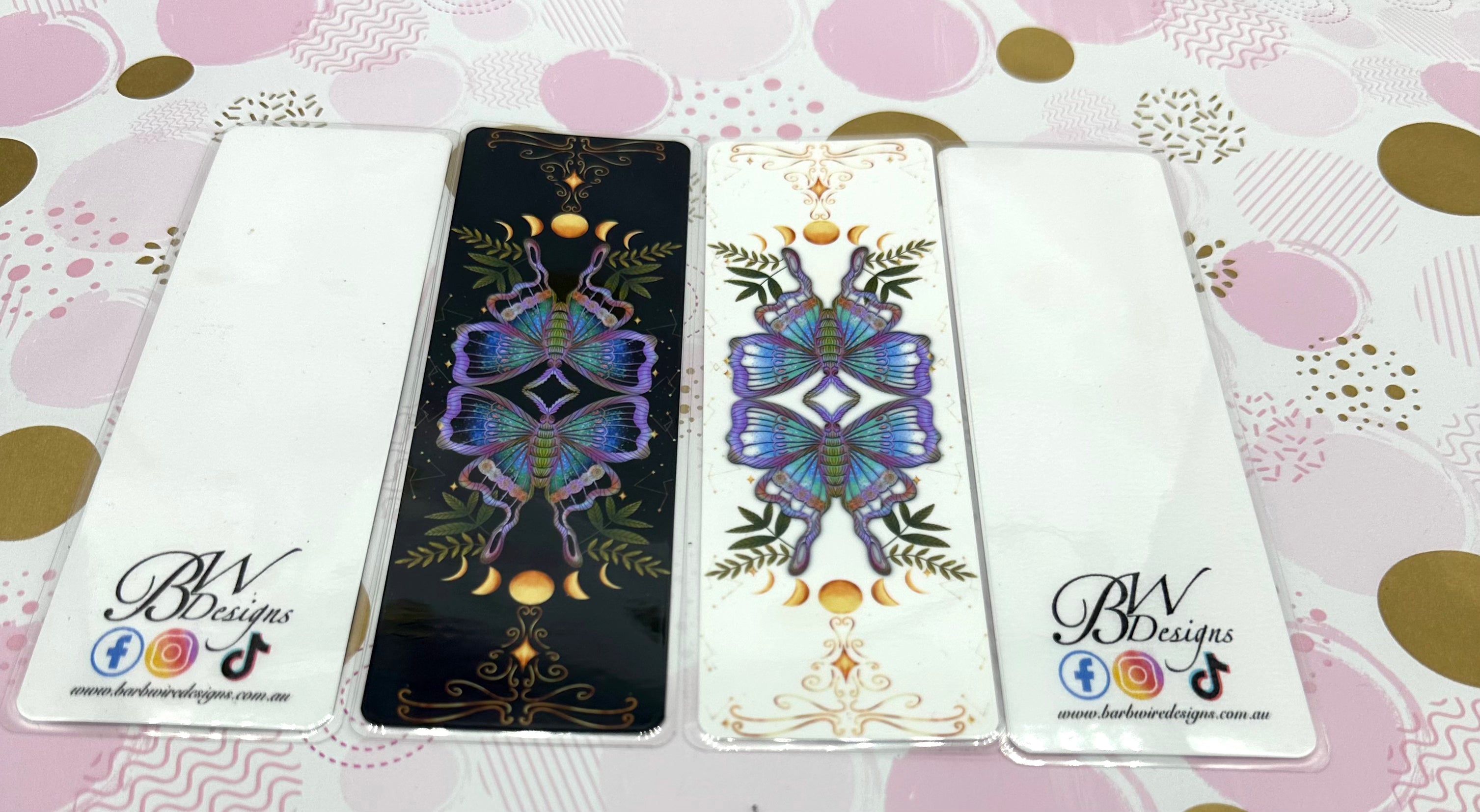 Luna Moth Traditional Bookmark