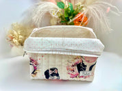 Bubblegum Quilted Makeup Pouch Regular Barb Wire Designs