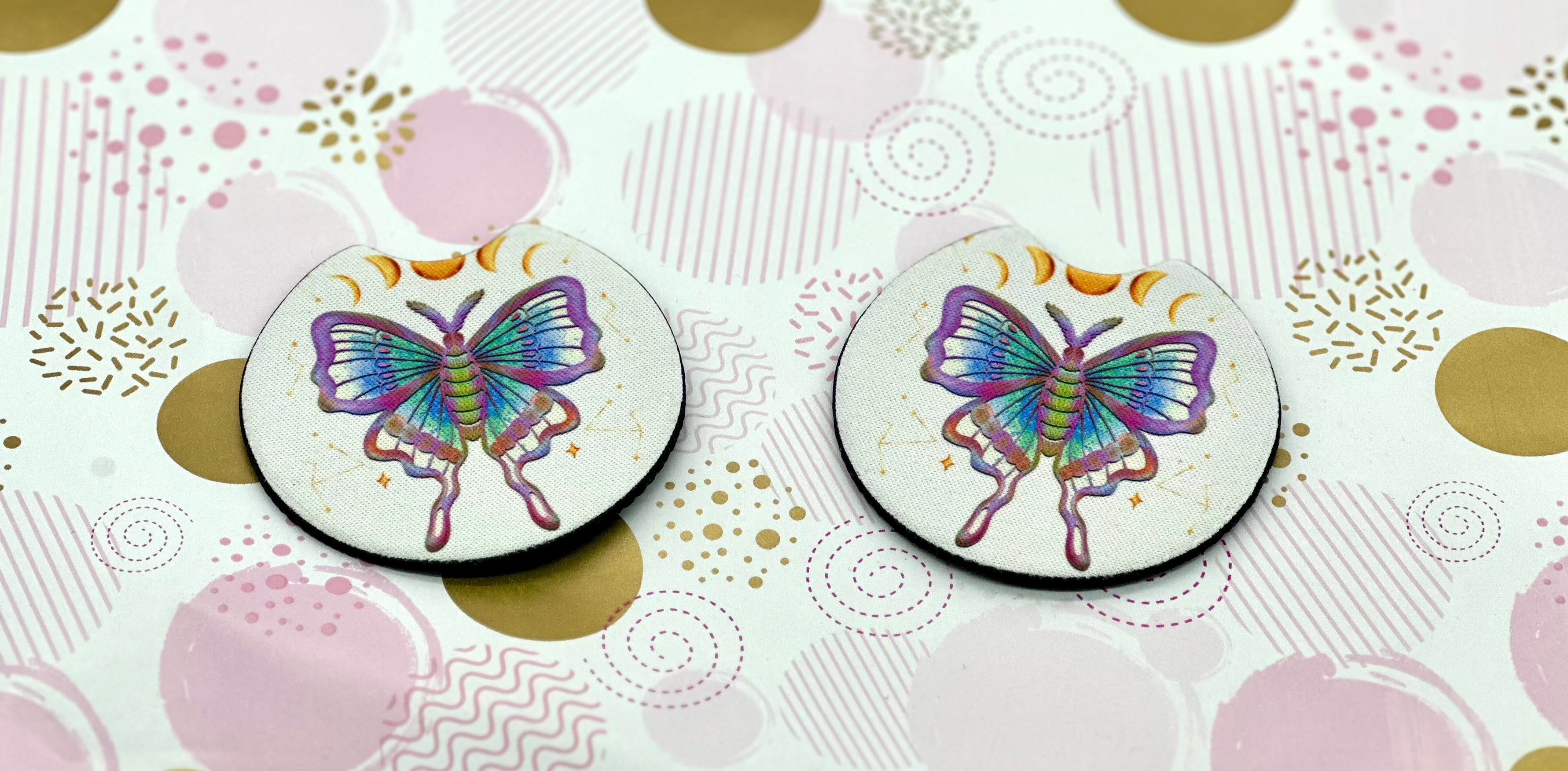 Luna Moth Coaster Set