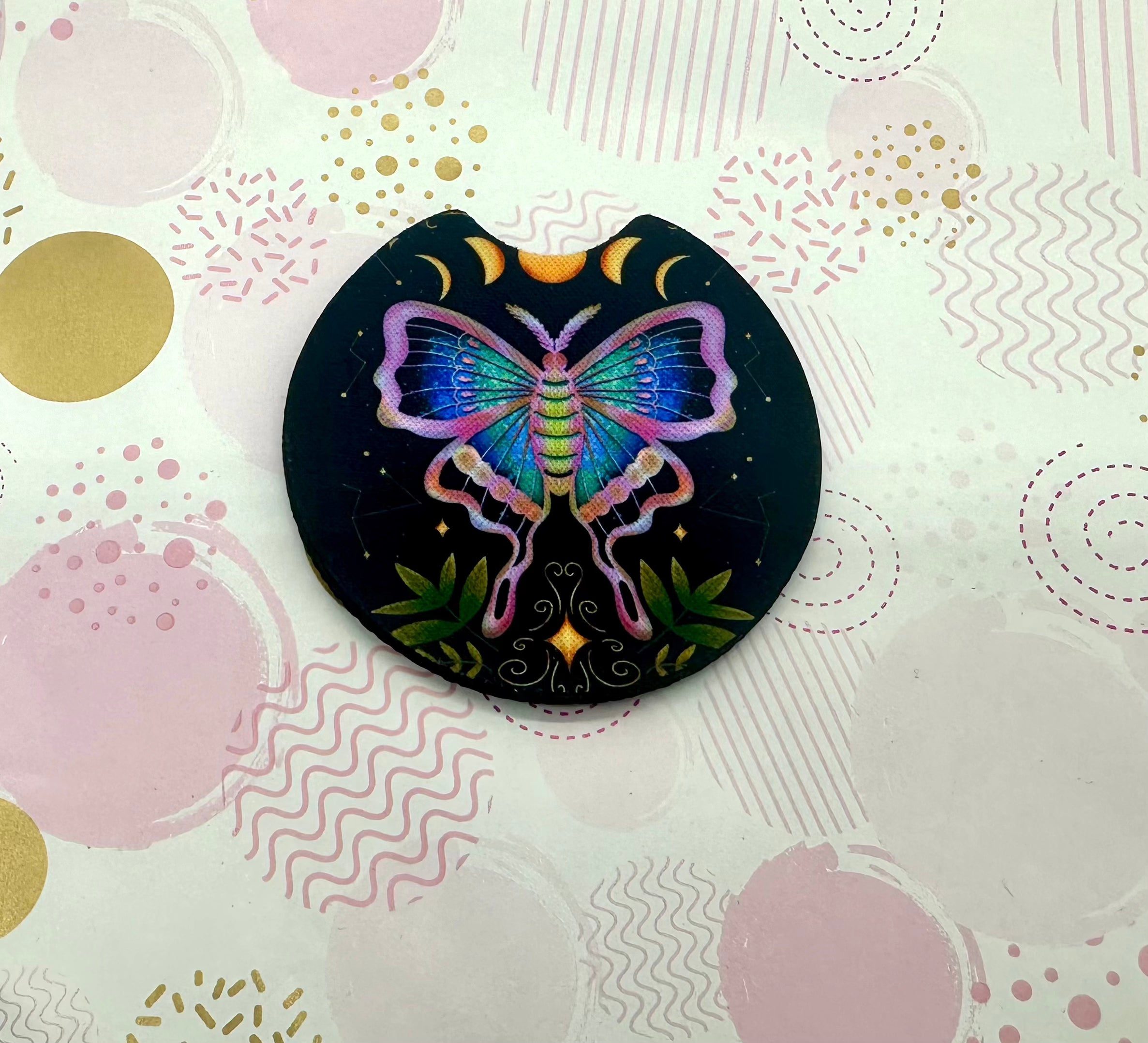 Luna Moth Coaster Set
