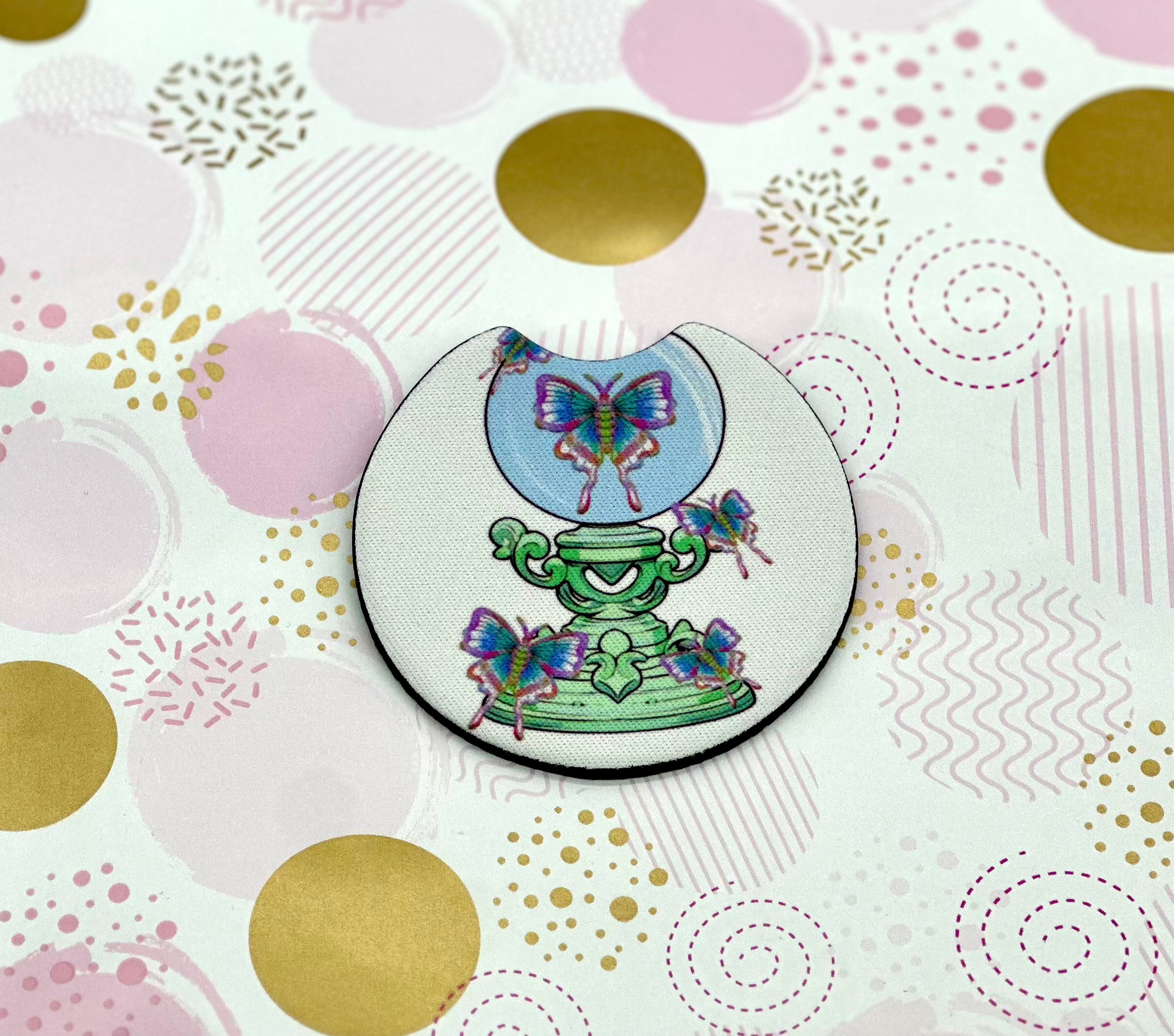 Luna Moth Coaster Set