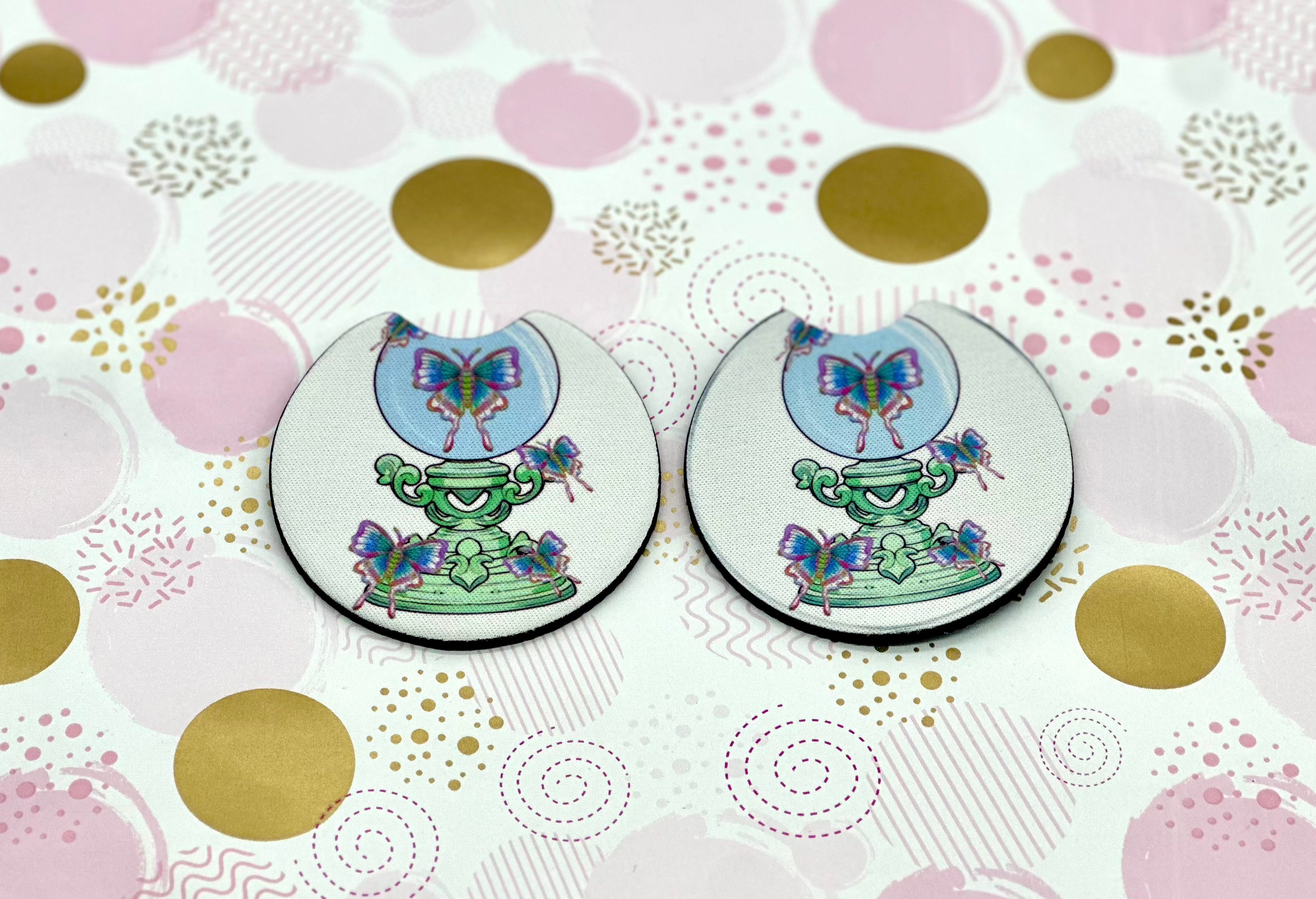 Luna Moth Coaster Set