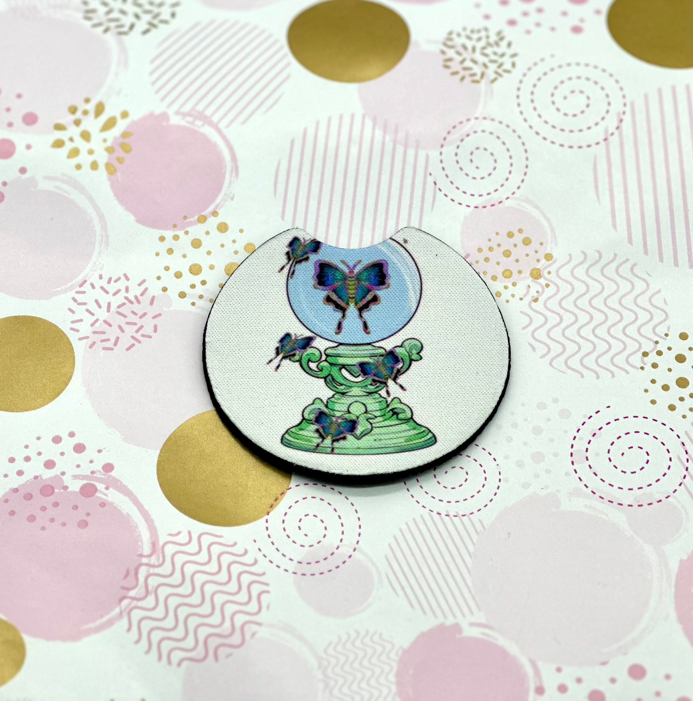 Luna Moth Coaster Set