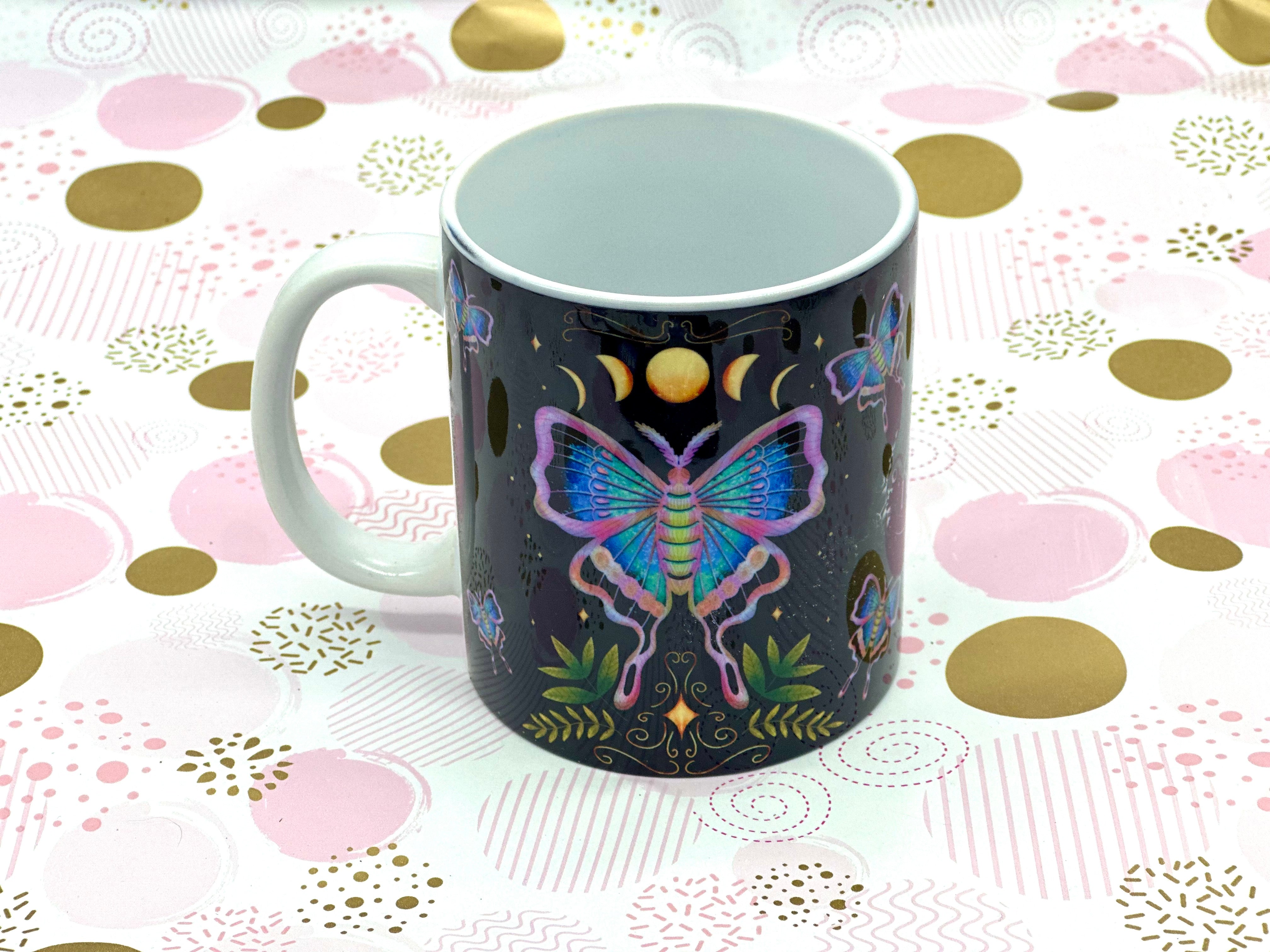 Luna Moth Mug Ceramic Mug-Cup