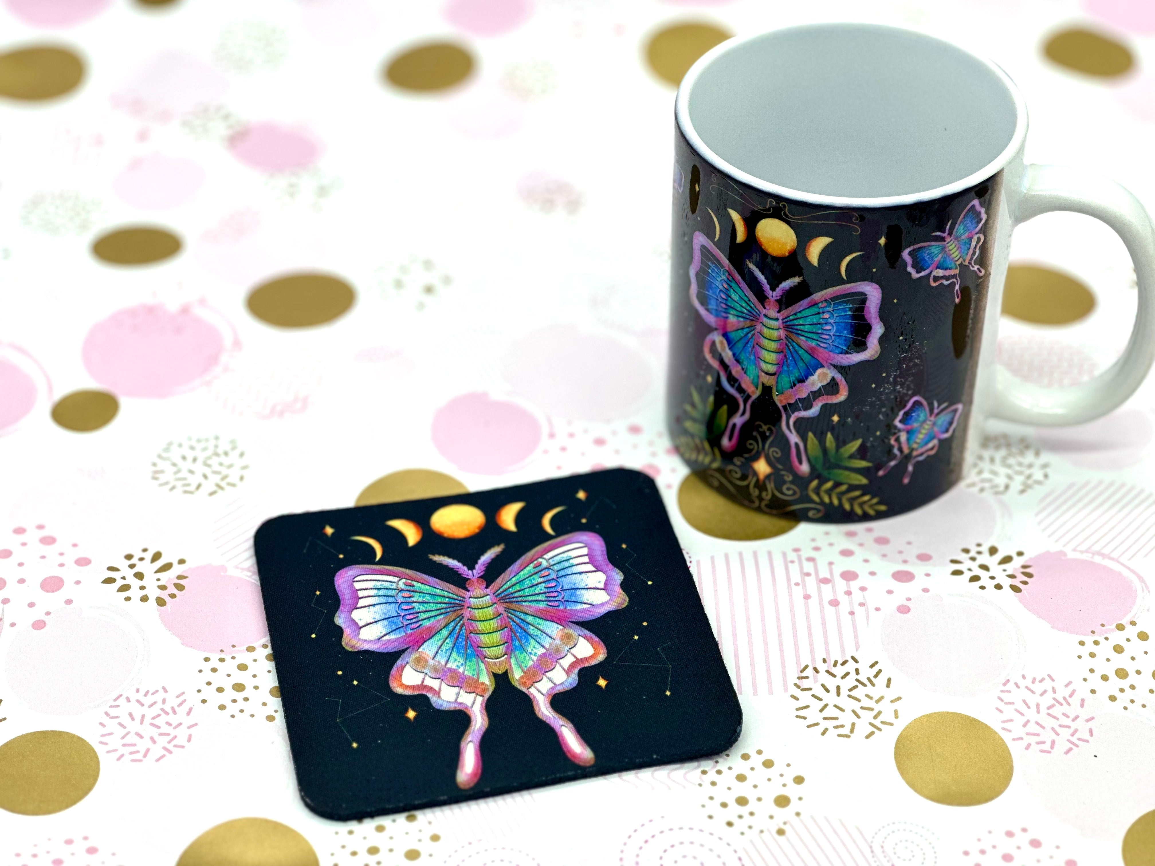 Luna Moth Mug Coaster