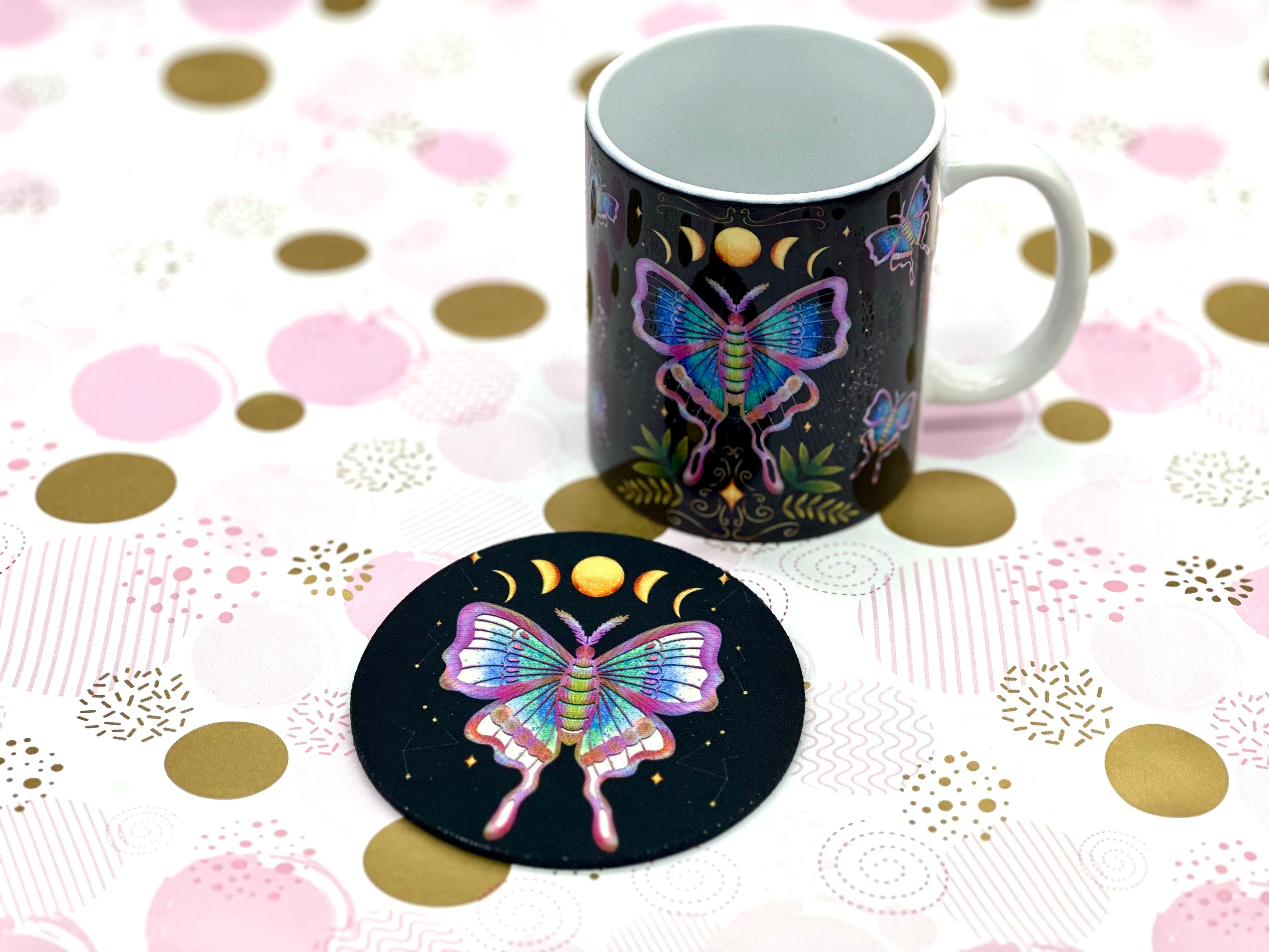 Luna Moth Mug Coaster