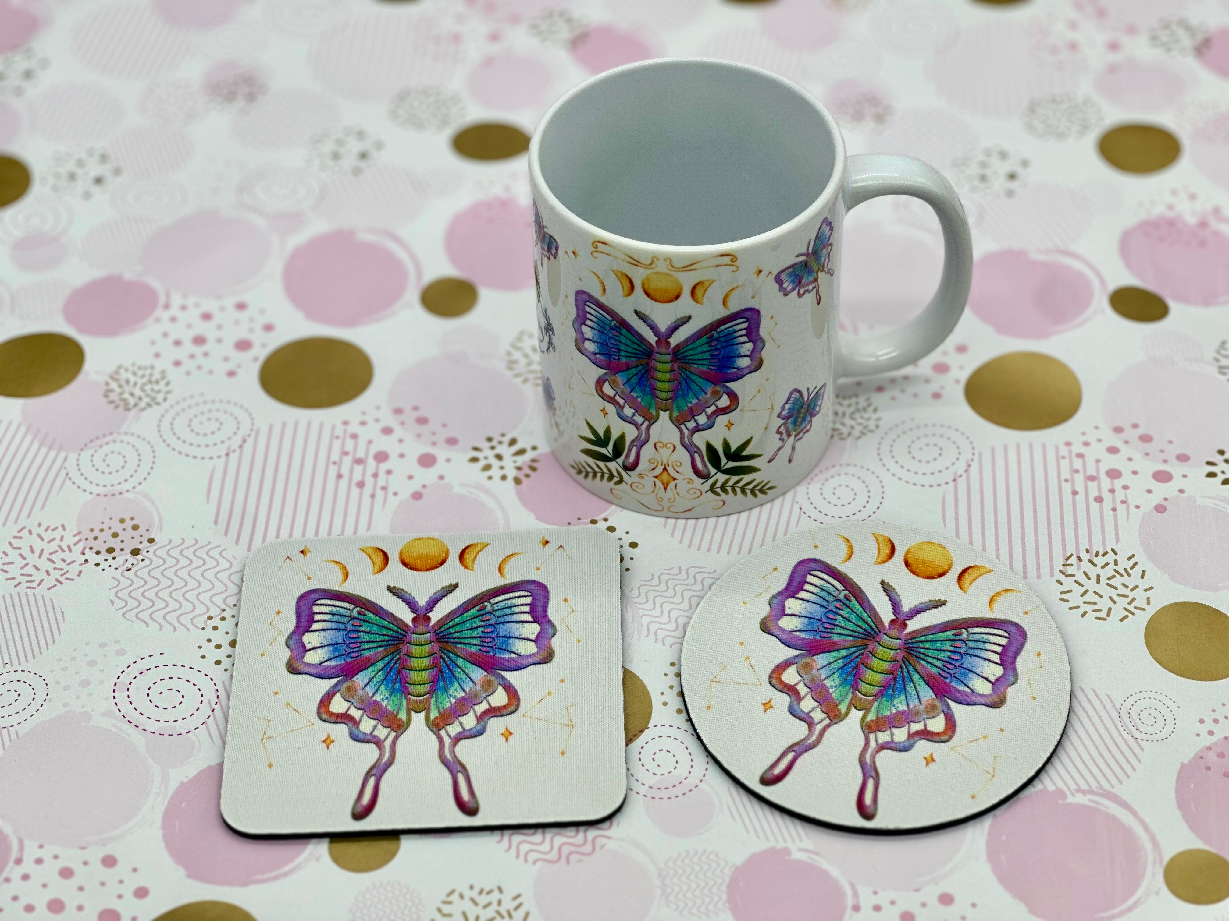 Luna Moth Mug Coaster