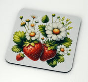 Strawberry Patch Neoprene Mug Coaster