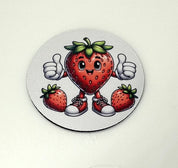 Thumbs Up Strawberry Mug Coaster Square