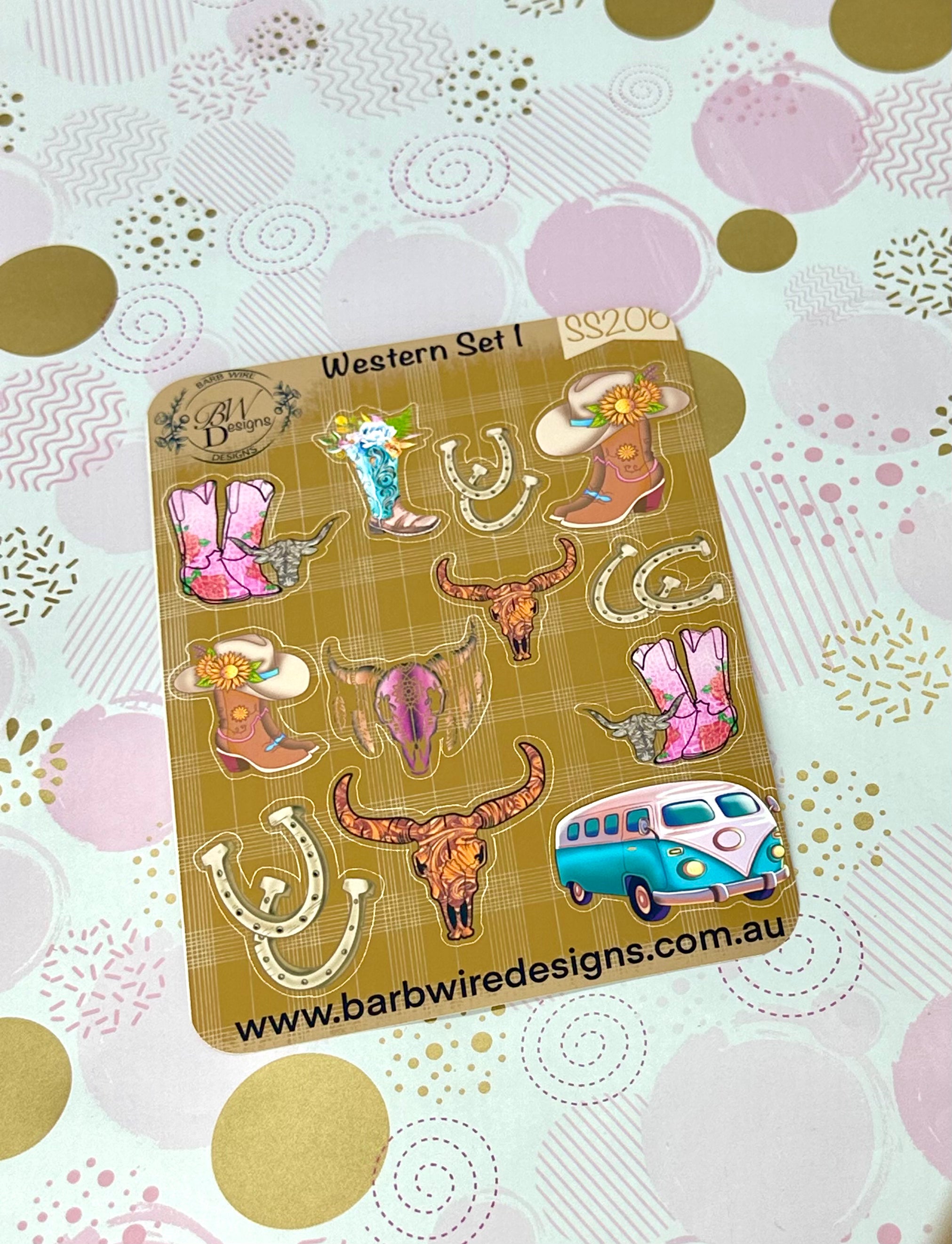 Western Matt Sticker Sheet