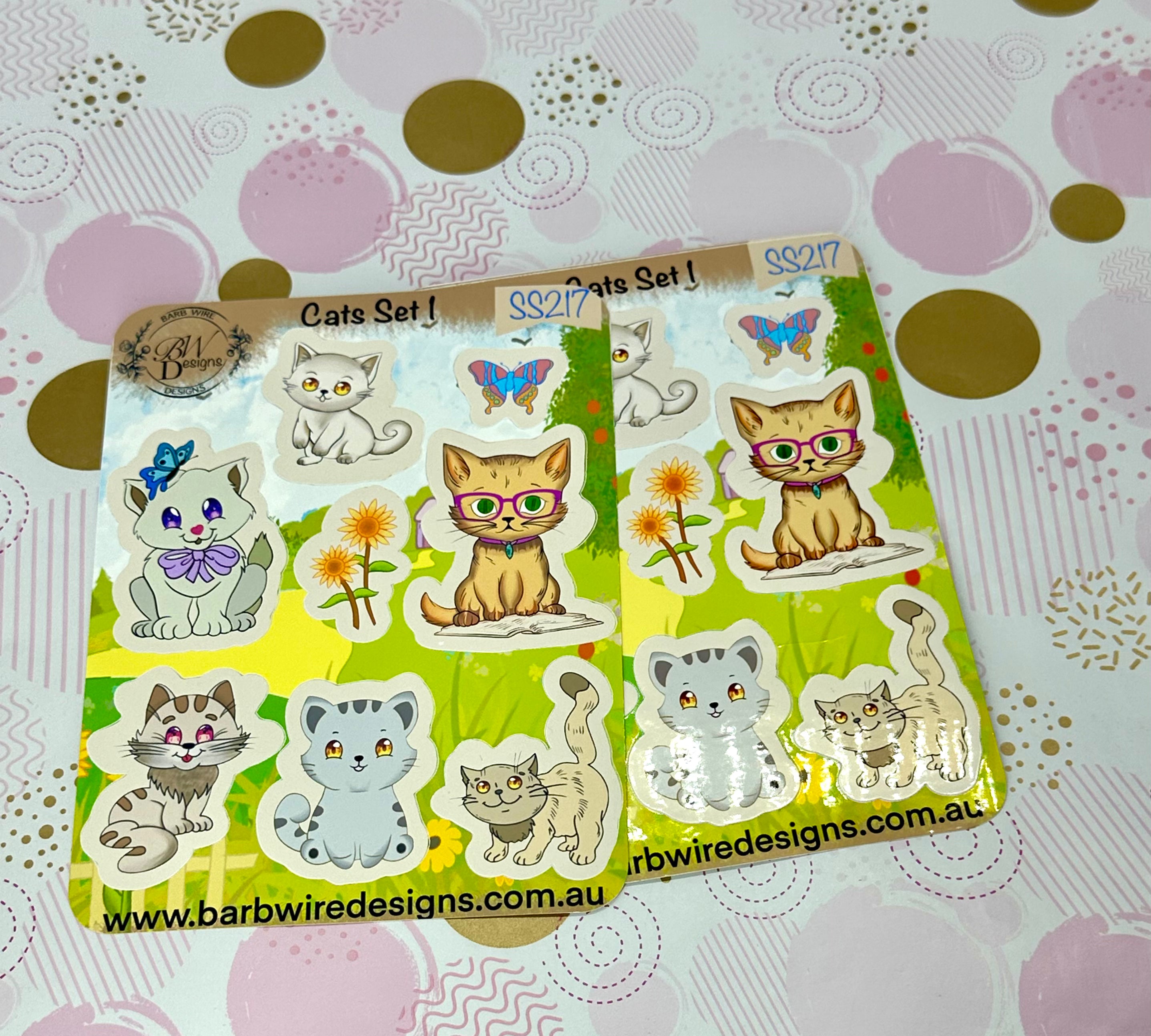 Cats Vinyl Sticker Sheet