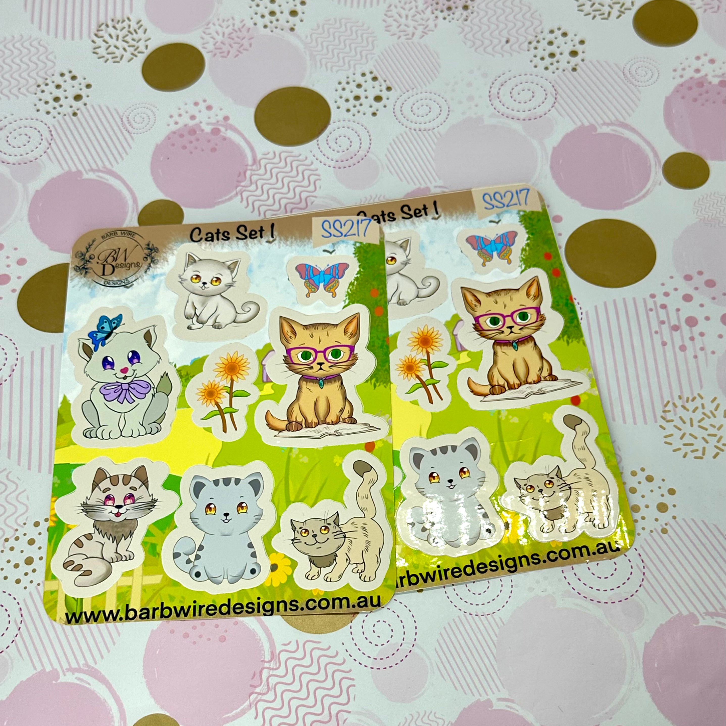 Cats Vinyl Sticker Sheet