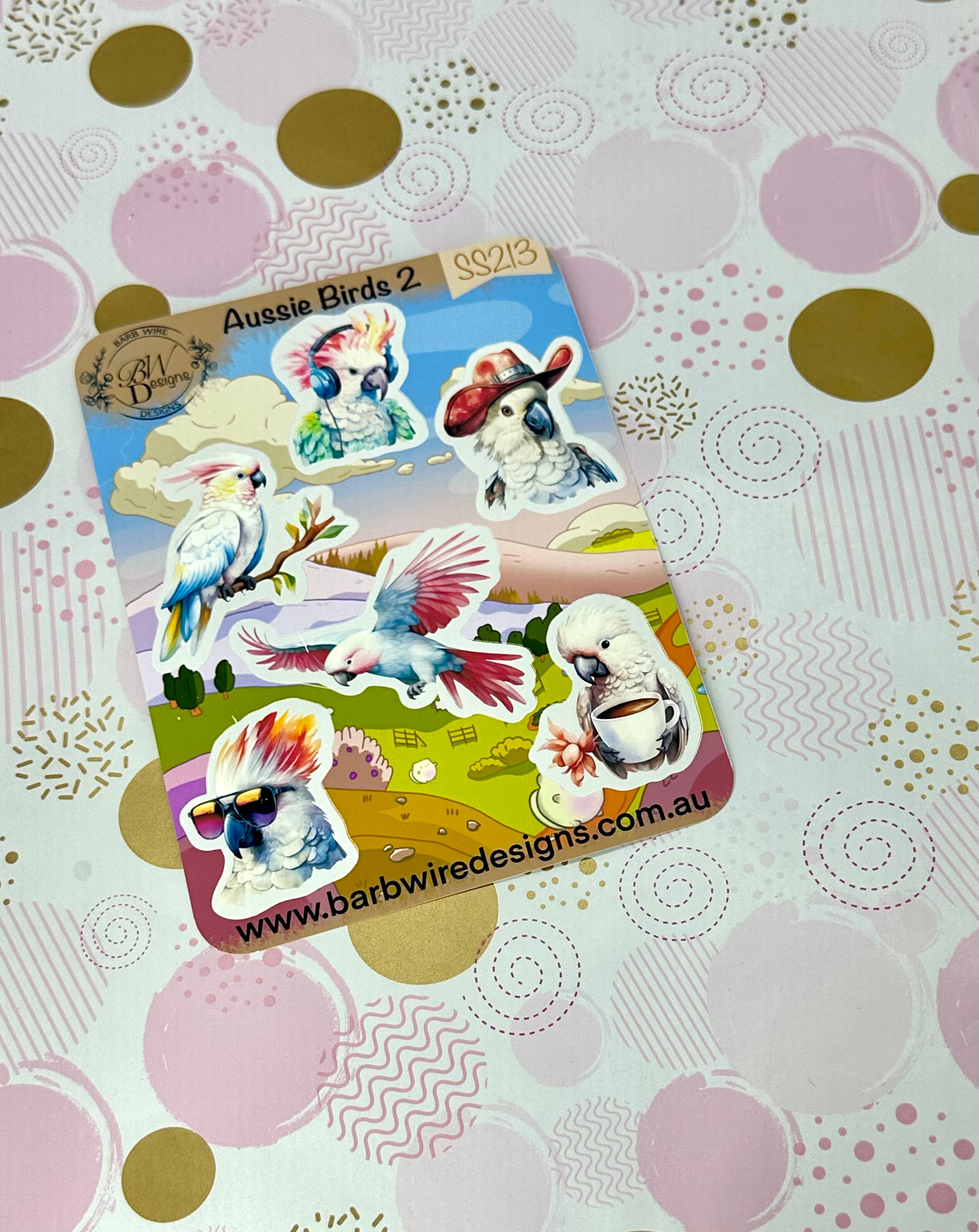 Aussie Birds Matte Sticker Sheet
