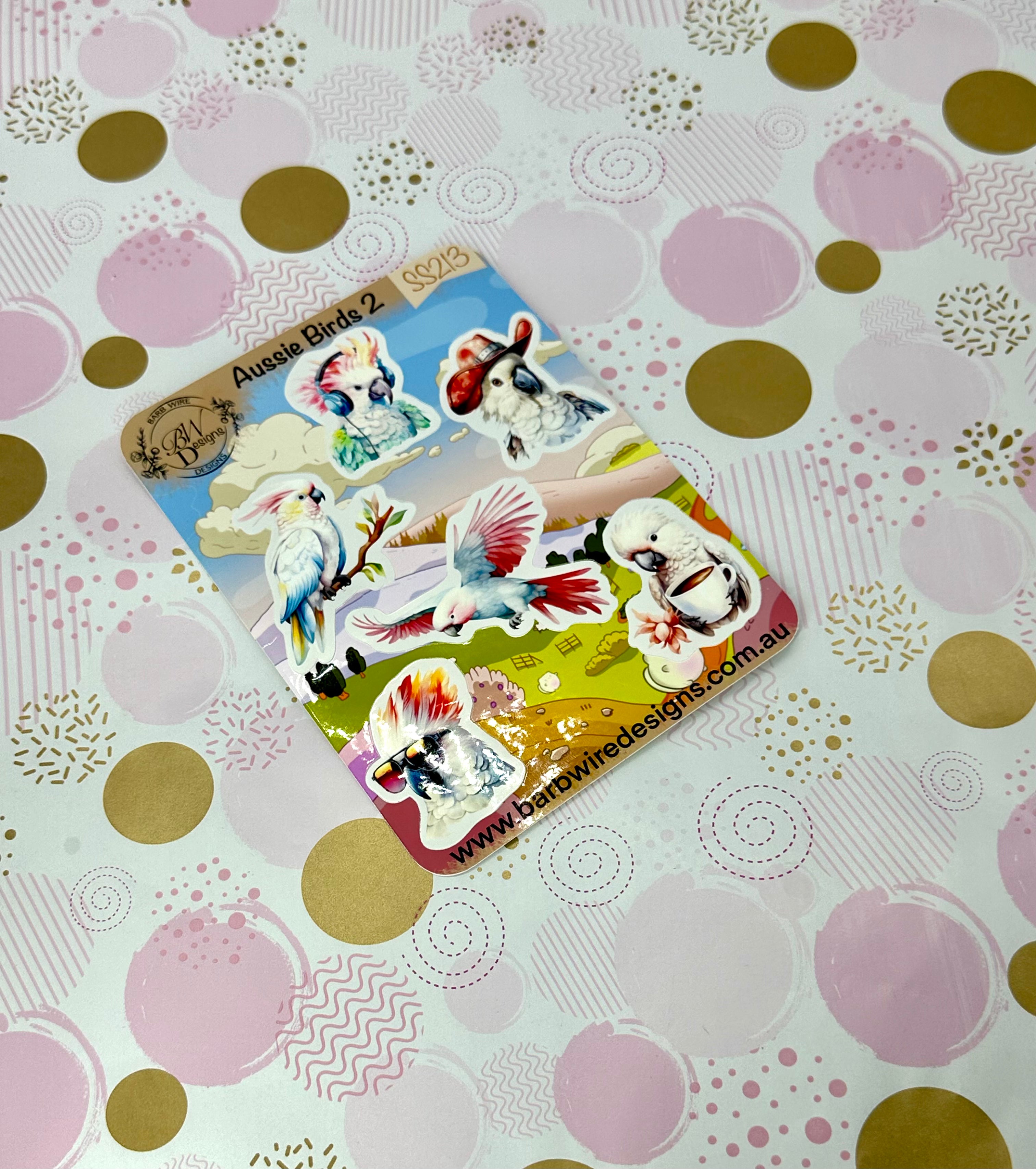 Aussie Birds Gloss Sticker Sheet