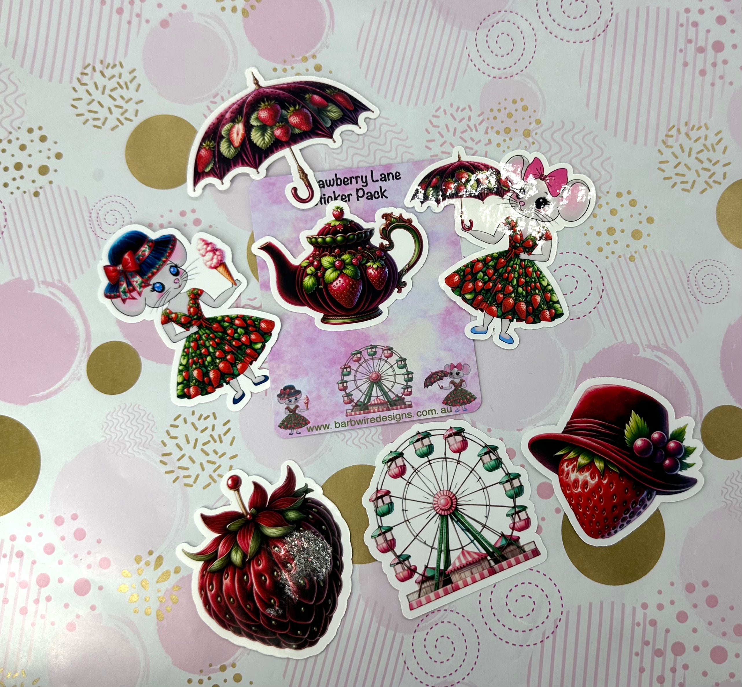 Strawberry Lane Sticker Pack