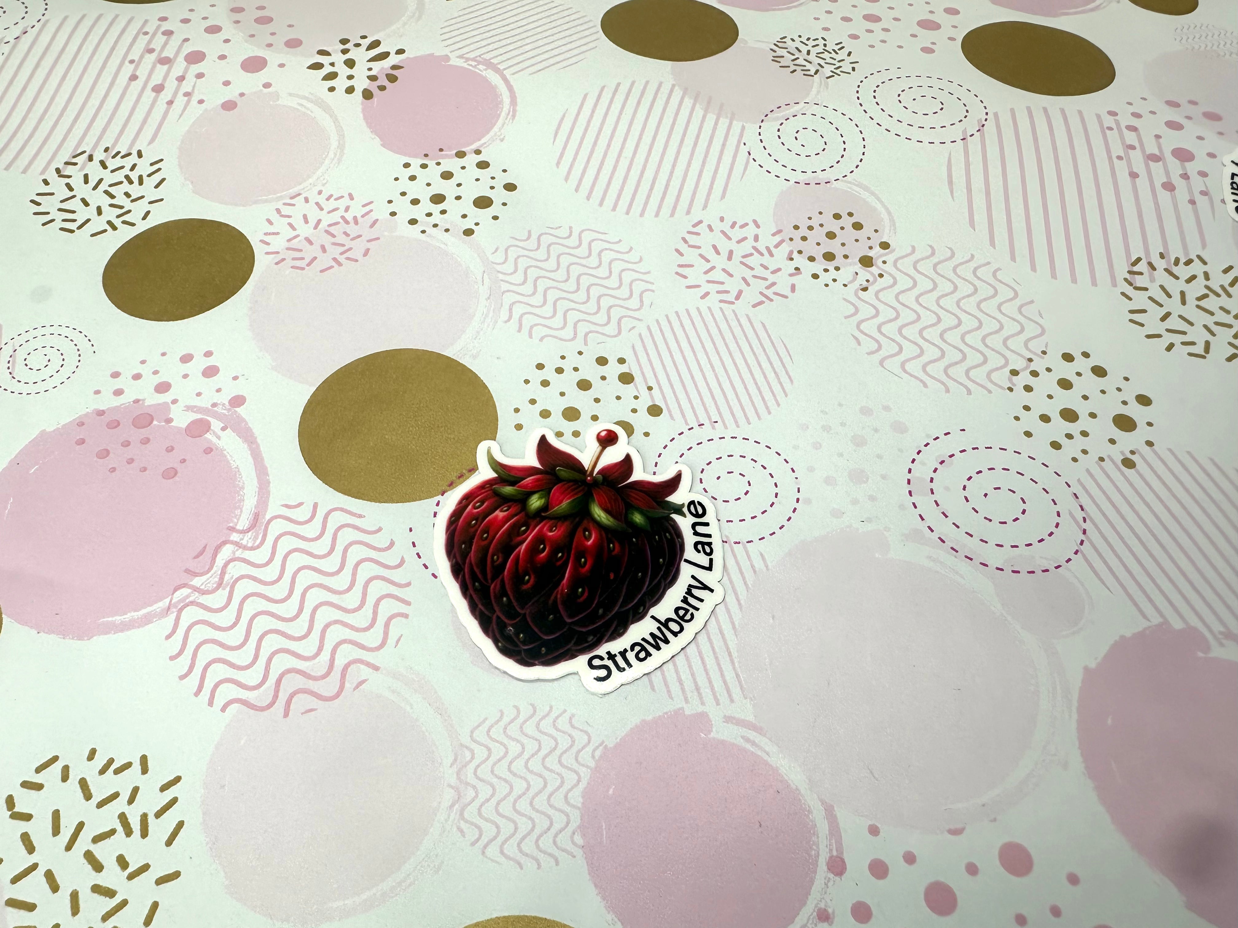 Strawberry Lane Vinyl Sticker