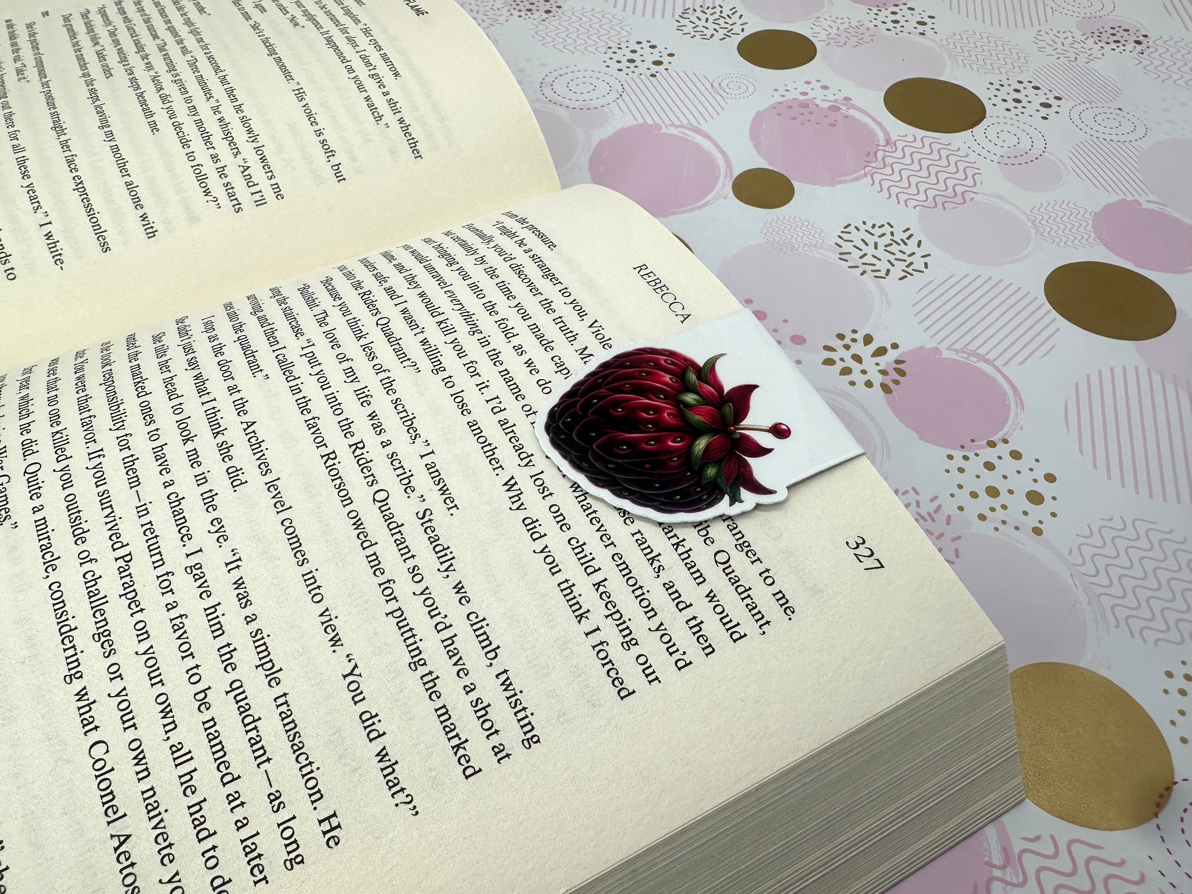 Strawberry Lane Magnetic Bookmark Strawberry