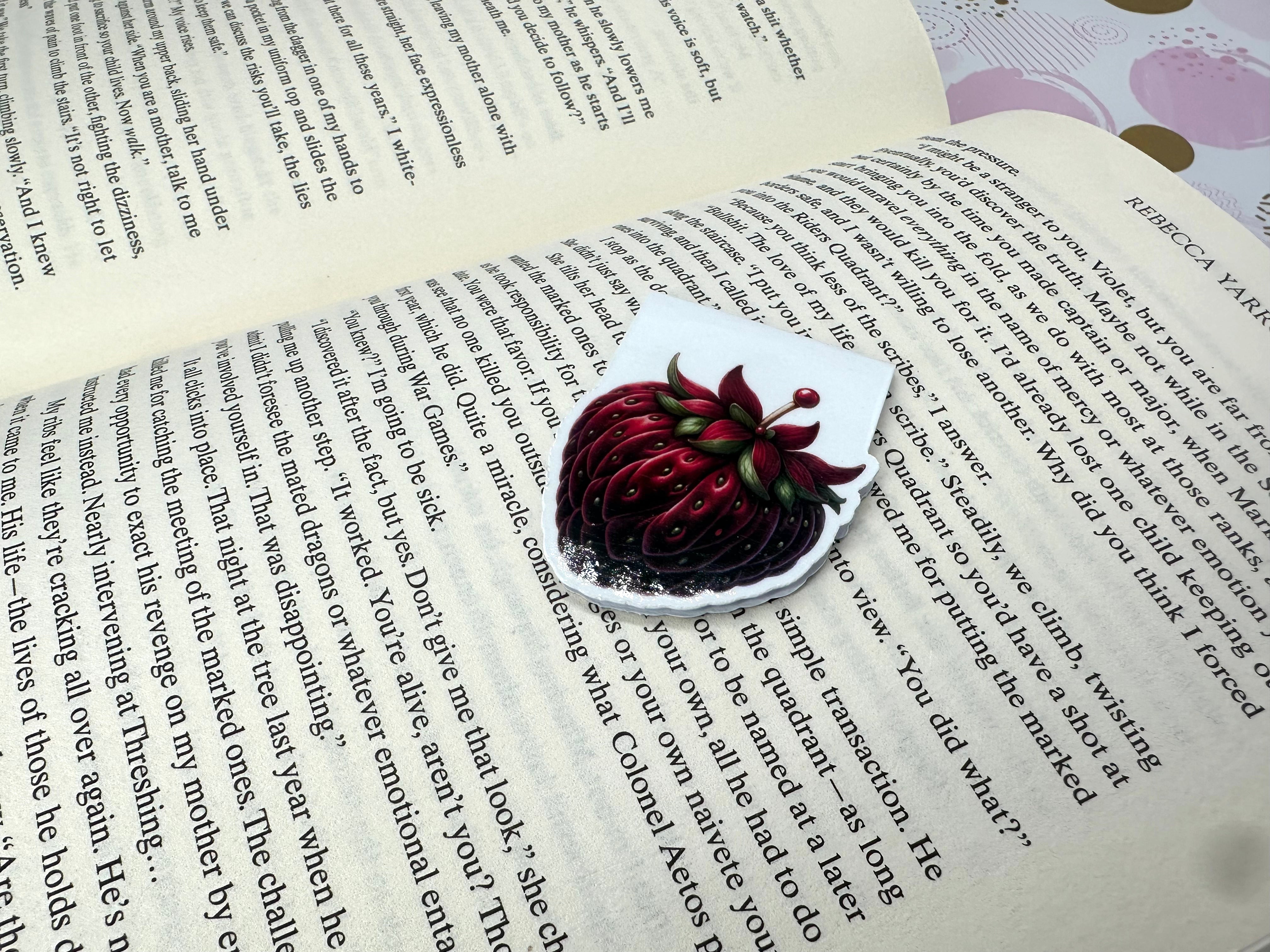 Strawberry Lane Magnetic Bookmark Strawberry