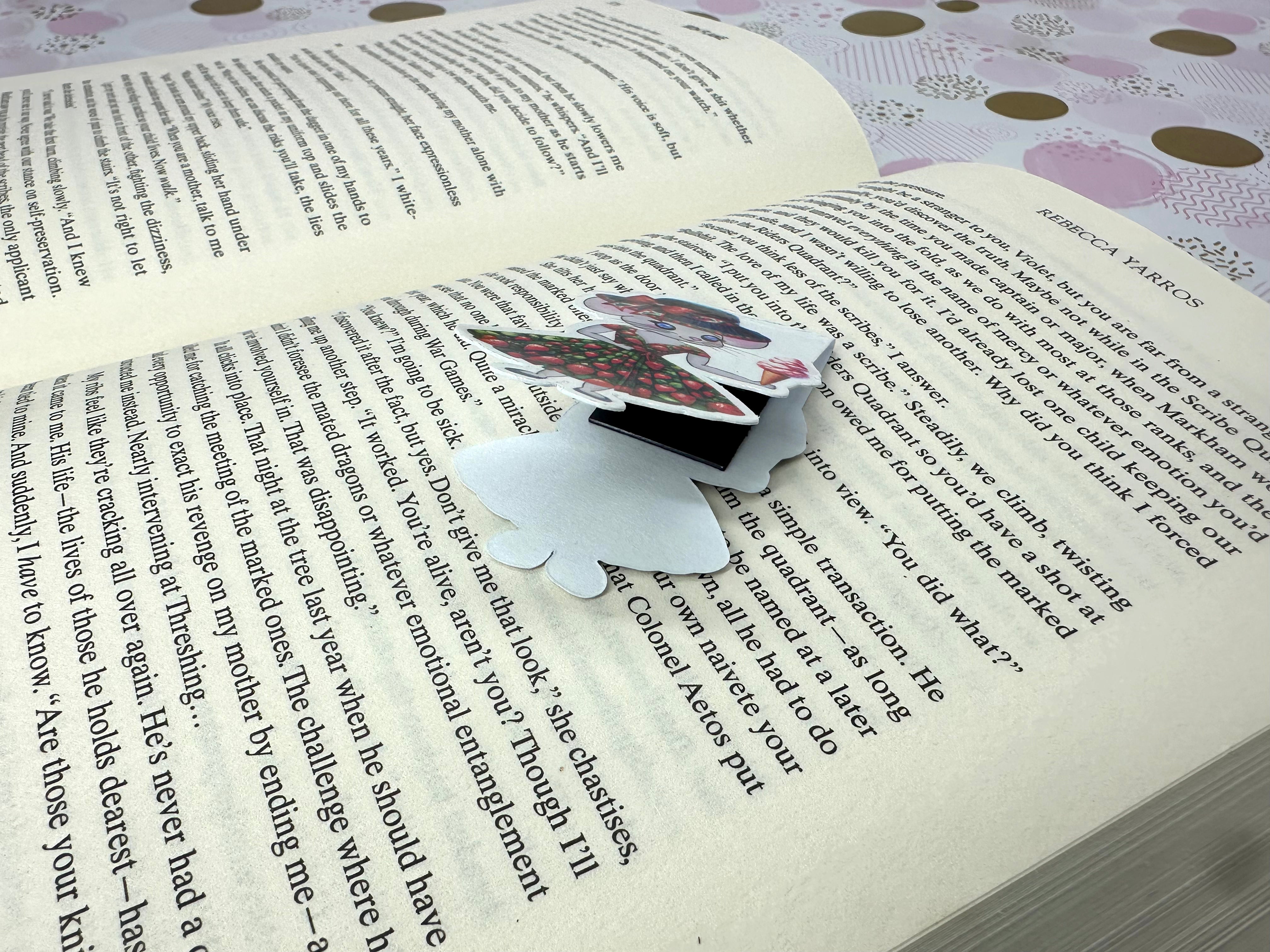 Strawberry Lane Magnetic Bookmark icecream