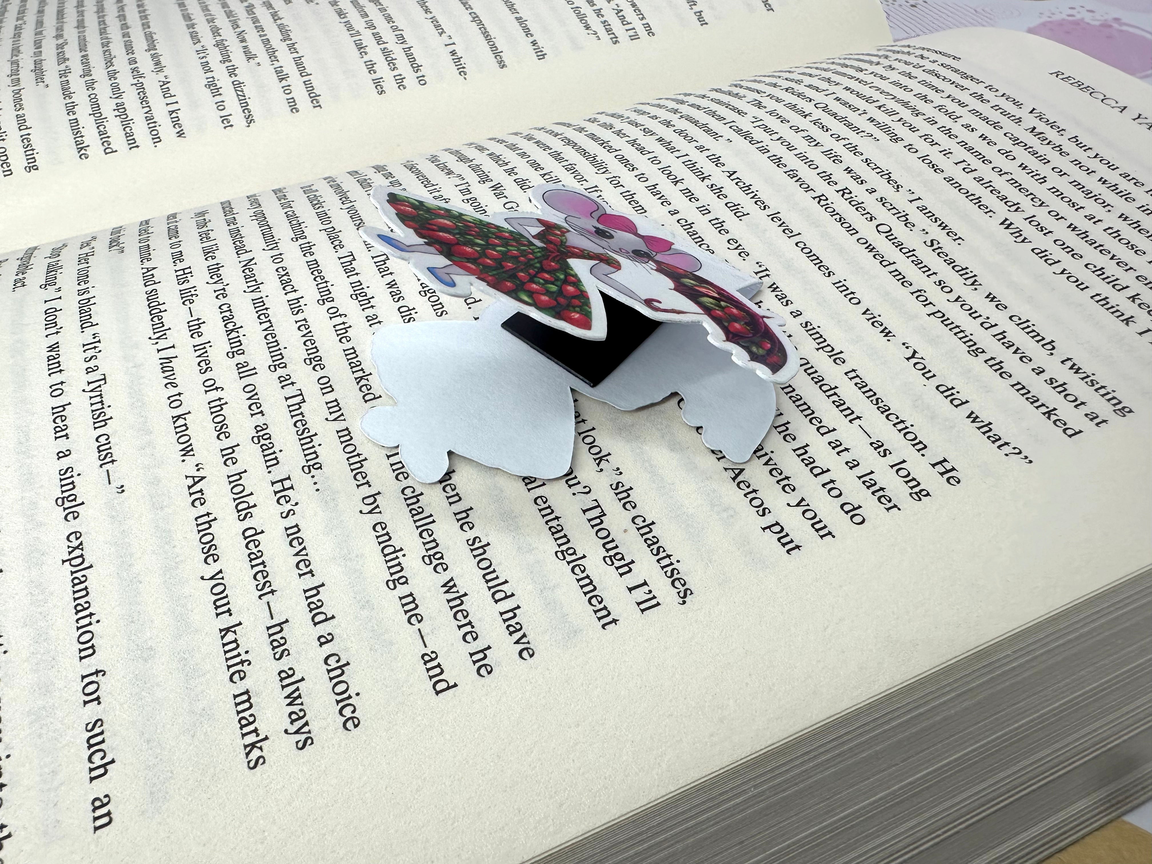 Strawberry Lane Magnetic Bookmark Mouse umbrella