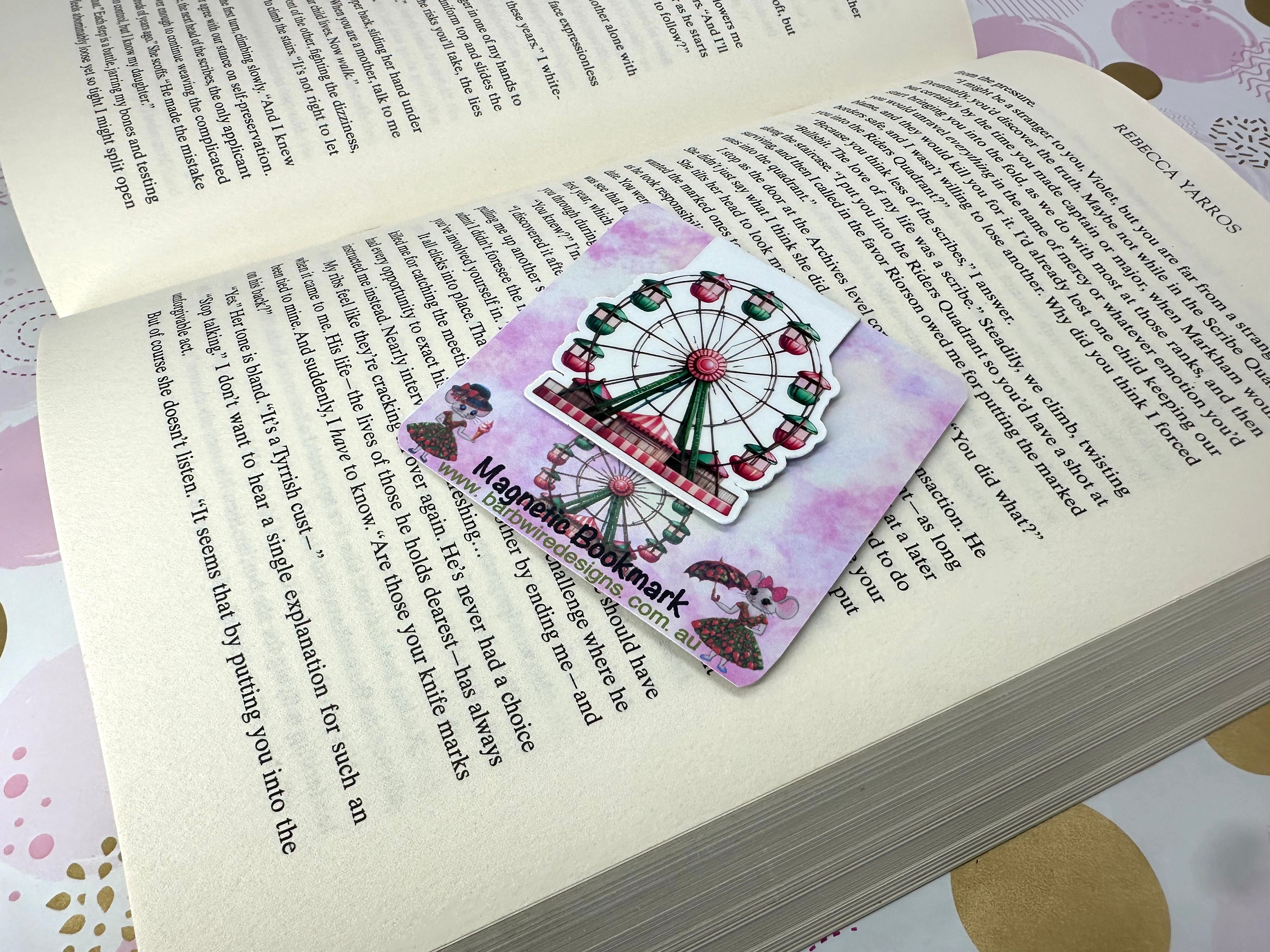 Strawberry Lane Magnetic Bookmark Mary Go Round