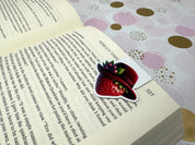 Strawberry Lane Magnetic Bookmark Strawberry Hat