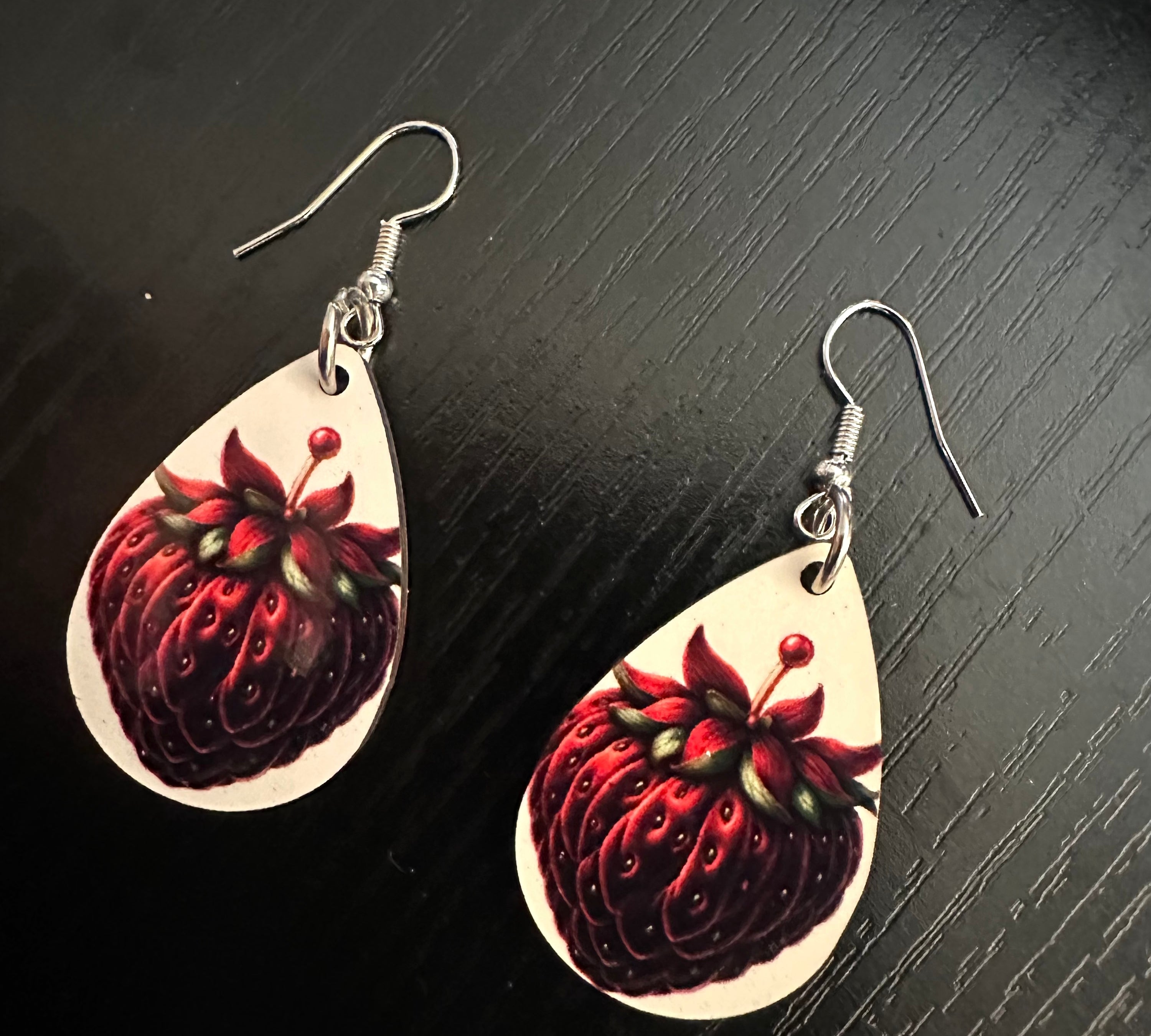 Strawberry Lane Sublimation Ear Rings Barb Wire Designs