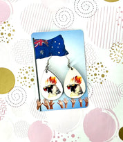 Cockatoo Sunglasses Drop Ear Rings