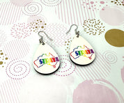 Straya Rainbow Sublimation Ear Rings