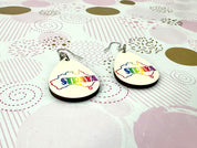 Straya Rainbow Sublimation Ear Rings