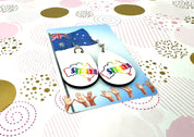 Straya Rainbow Sublimation Ear Rings