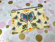 Luna Moth Zipper Pouch Canvas