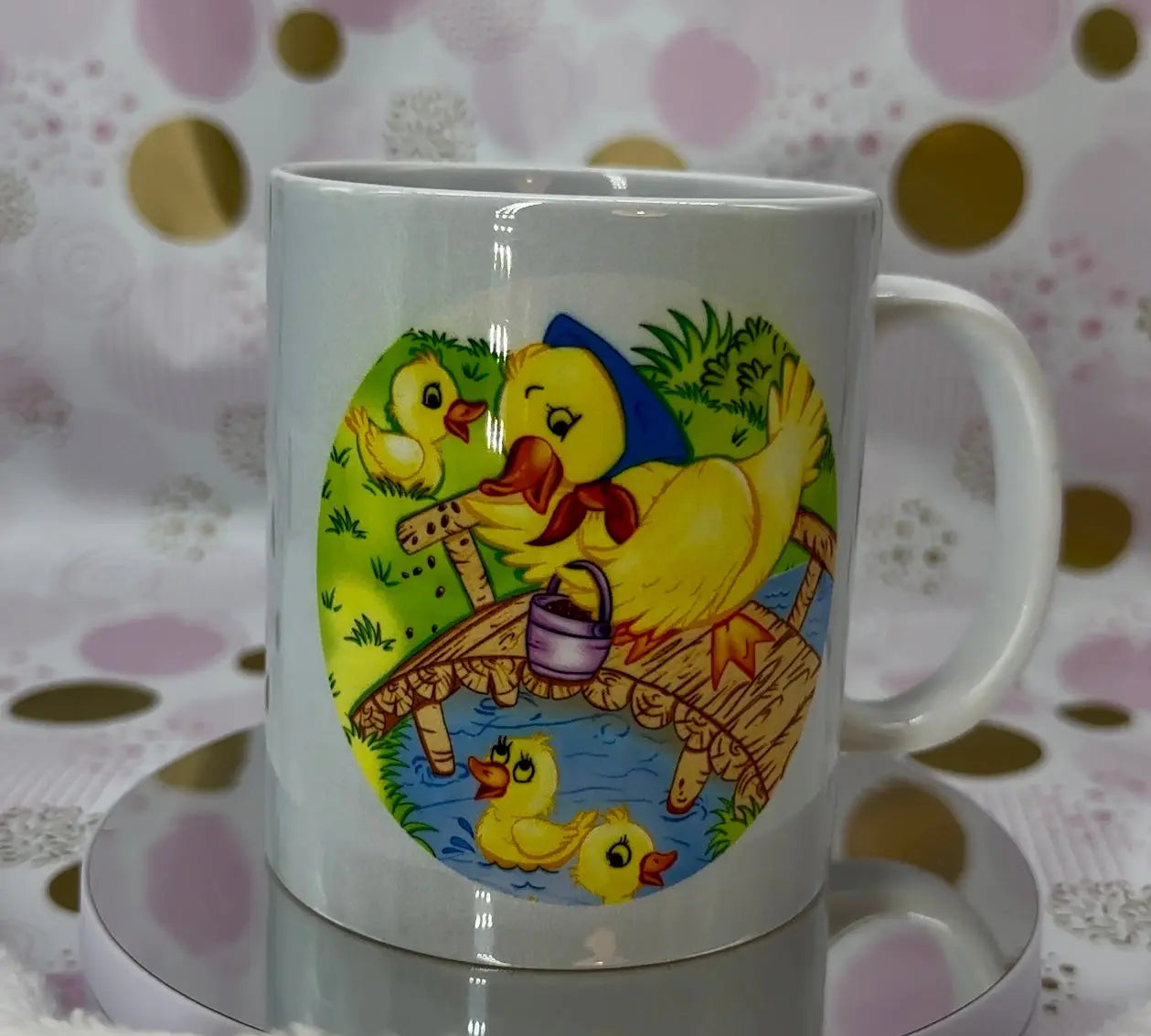Duckie Adventure Ceramic Mug-Cup Barb Wire Designs