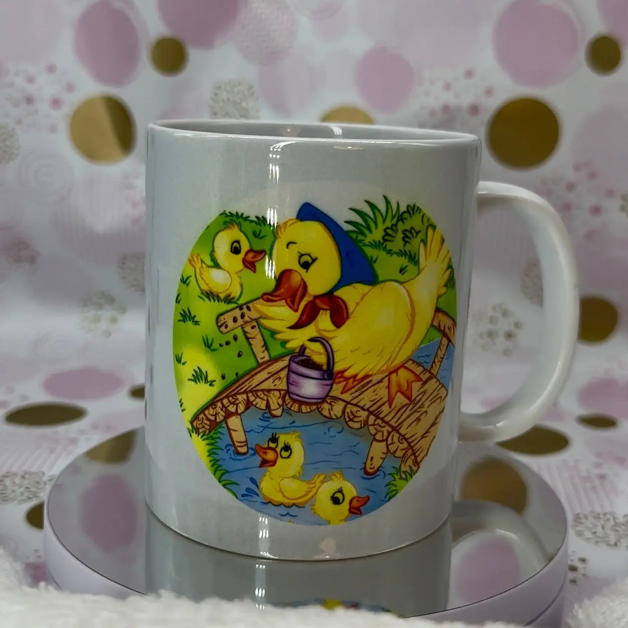 Duckie Adventure Ceramic Mug-Cup Barb Wire Designs