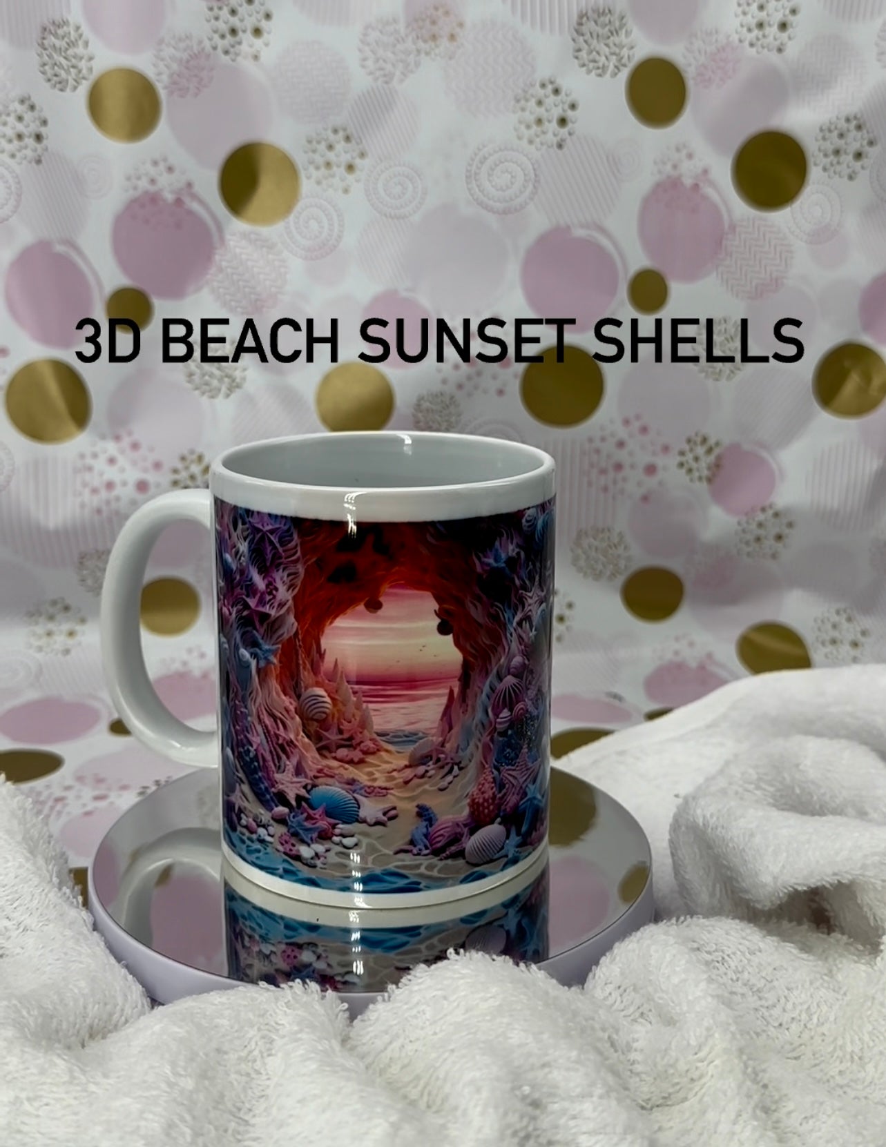 Suneset Shell 3D Mug