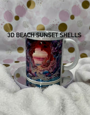 Sunset Shell 3D Ceramic Mug /Cup