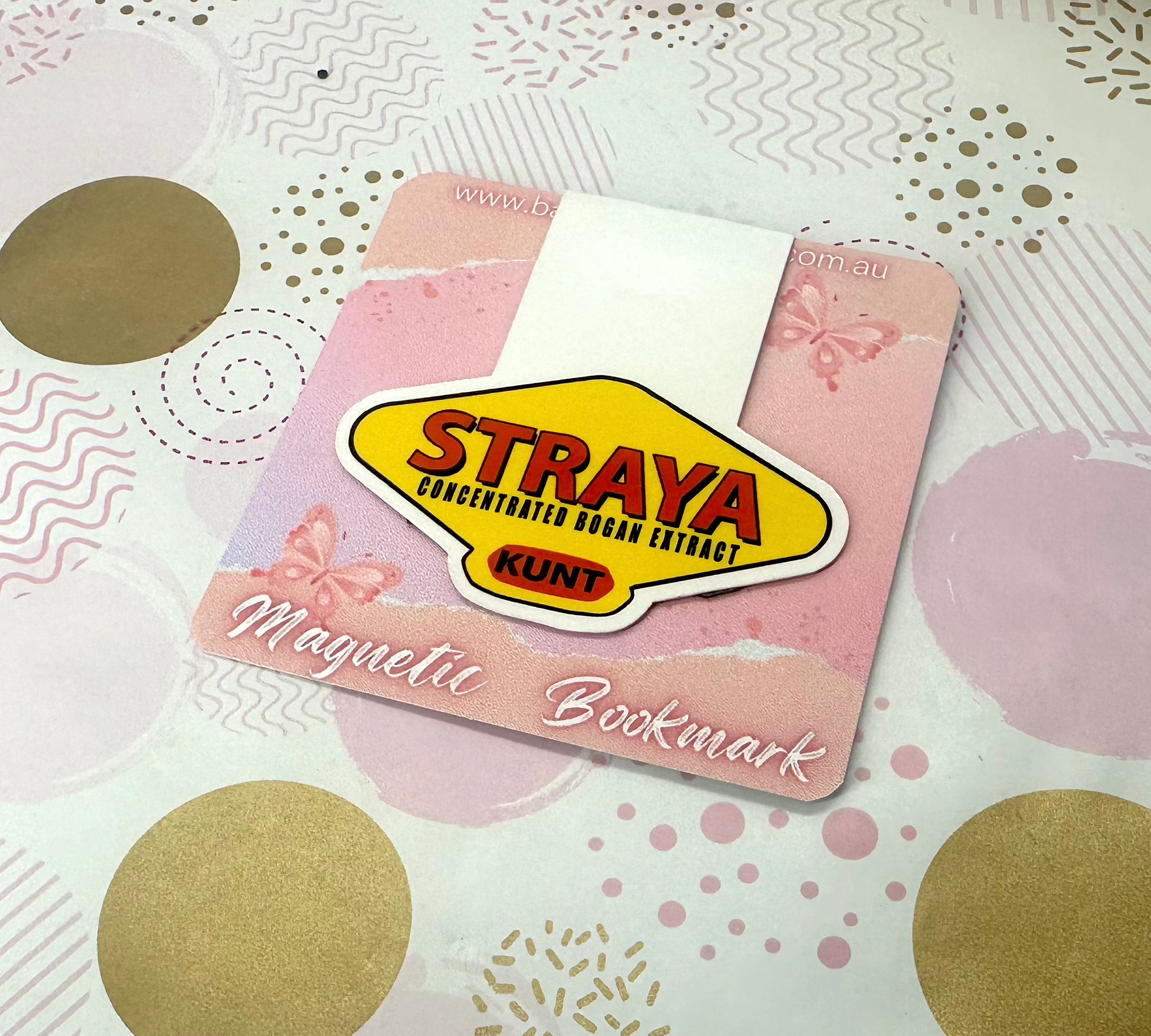 Straya Bogan Funny Magnetic Bookmark Barb Wire Designs