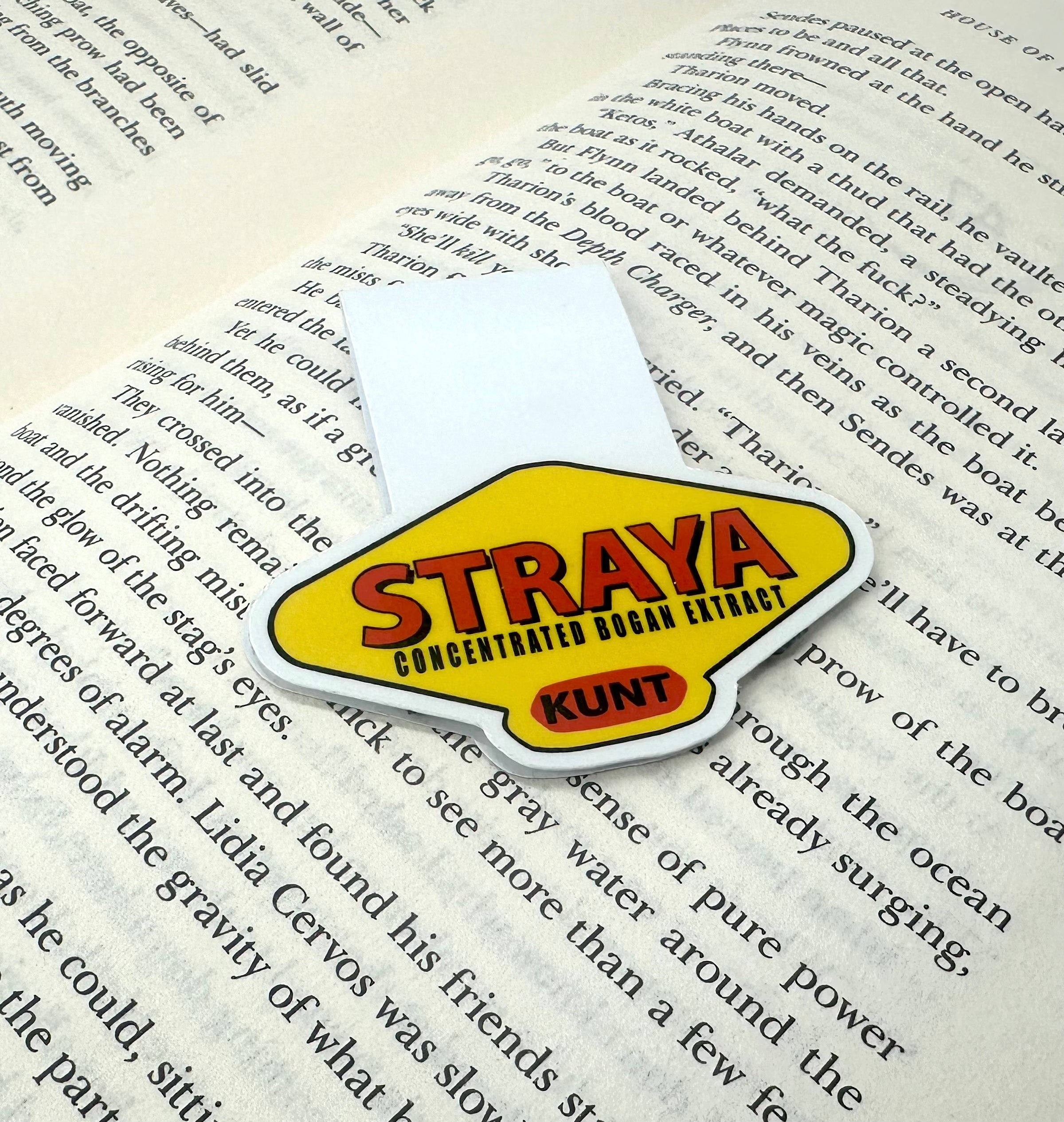 Straya Bogan Funny Magnetic Bookmark