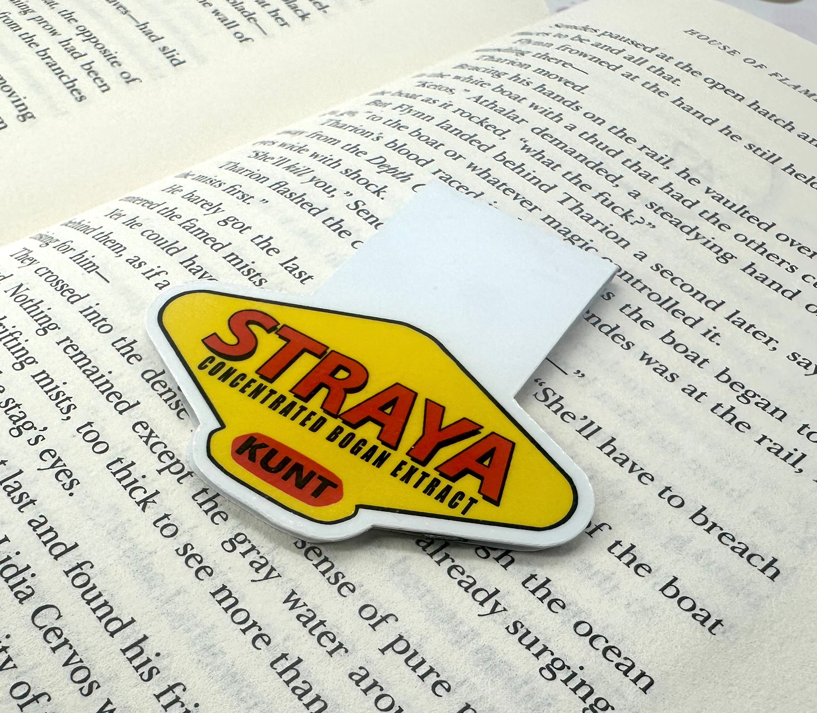 Straya Bogan Funny Magnetic Bookmark